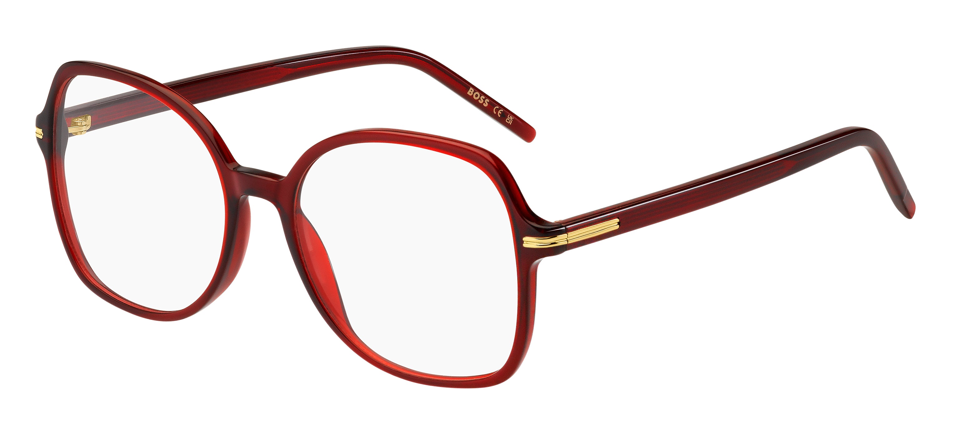 Hugo Boss Donna Hugo Boss BOSS 1658 C9A Montature da vista Acetato Rosso Farfalla