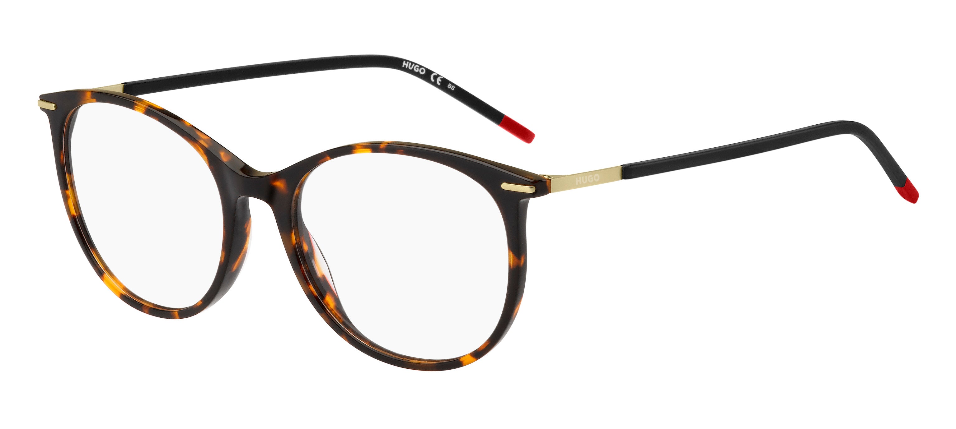 Hugo Boss Donna Hugo Boss HG 1238 0UC Montature da vista Acetato Havana/Rosso Cat Eye