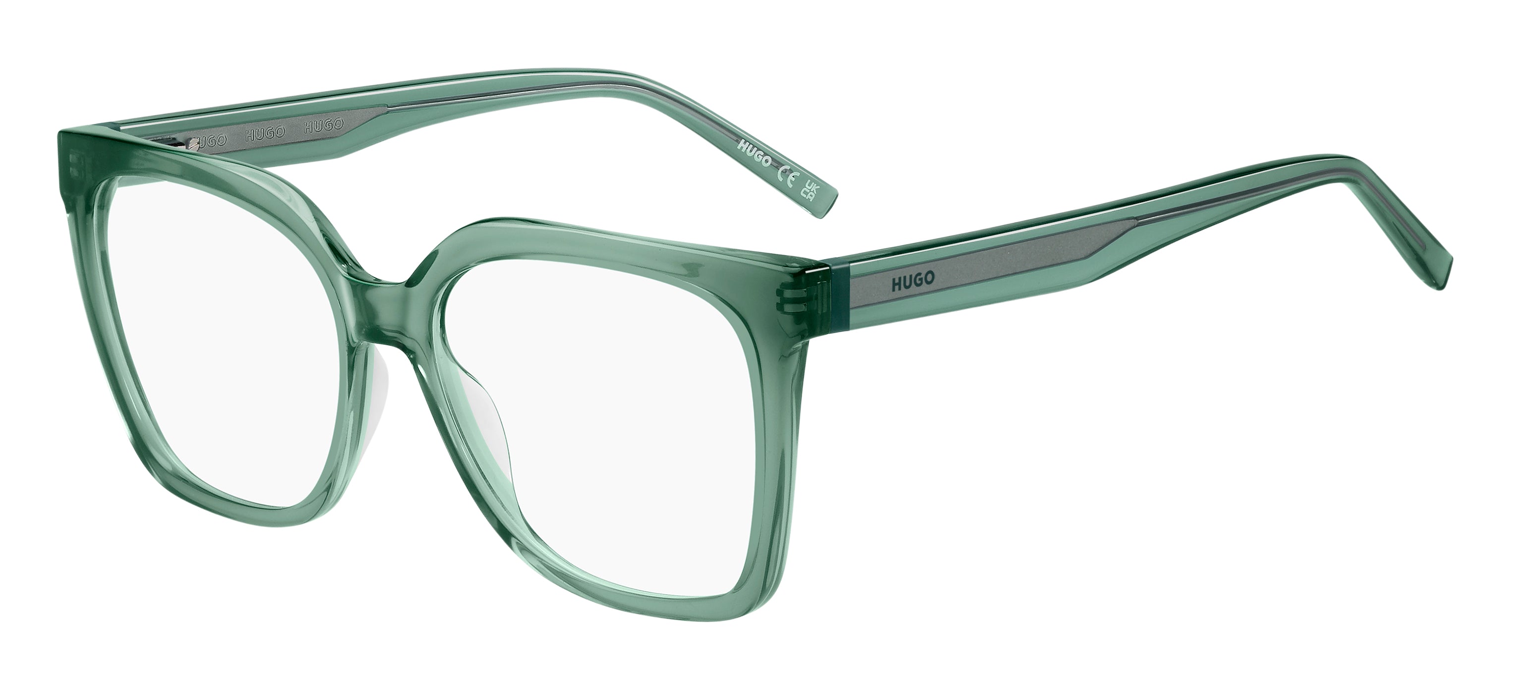 Hugo Boss Donna Hugo Boss HG 1363 ZI9 Montature da vista Acetato Verde Squadrata Normale