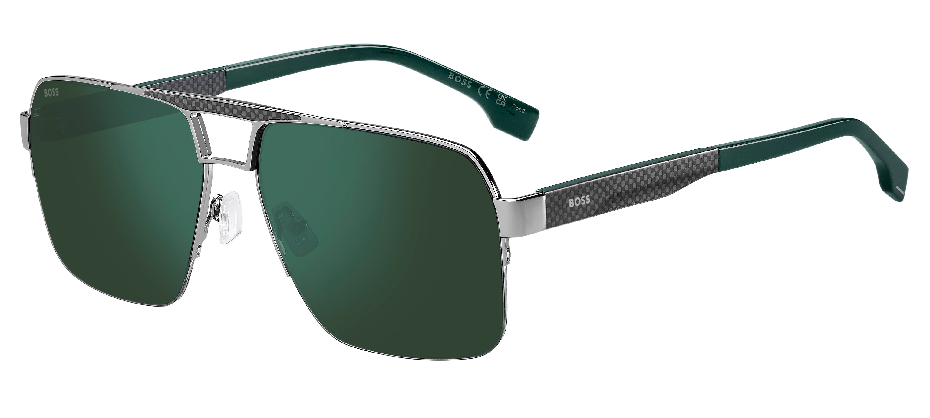 Hugo Boss Hugo Boss BOSS 1767/S 6LB/MT Occhiali da sole Verde Specchiato