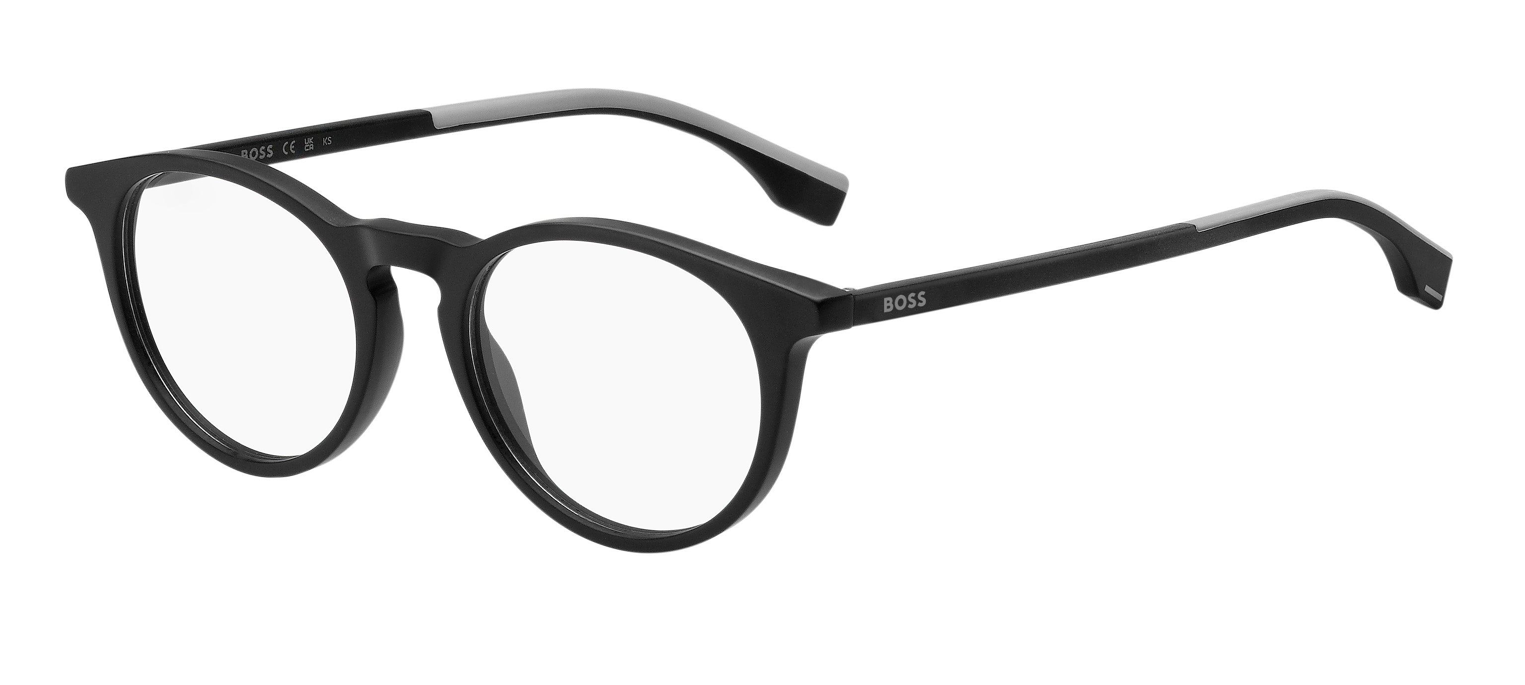 Hugo Boss Junior Hugo Boss BOSS 1545 08A Montature da vista bambino Acetato Nero/Grigio Rotonda Hugo Boss Junior Hugo Boss BOSS 1545 08A Montature da vista bambino Acetato Nero/Grigio Rotonda