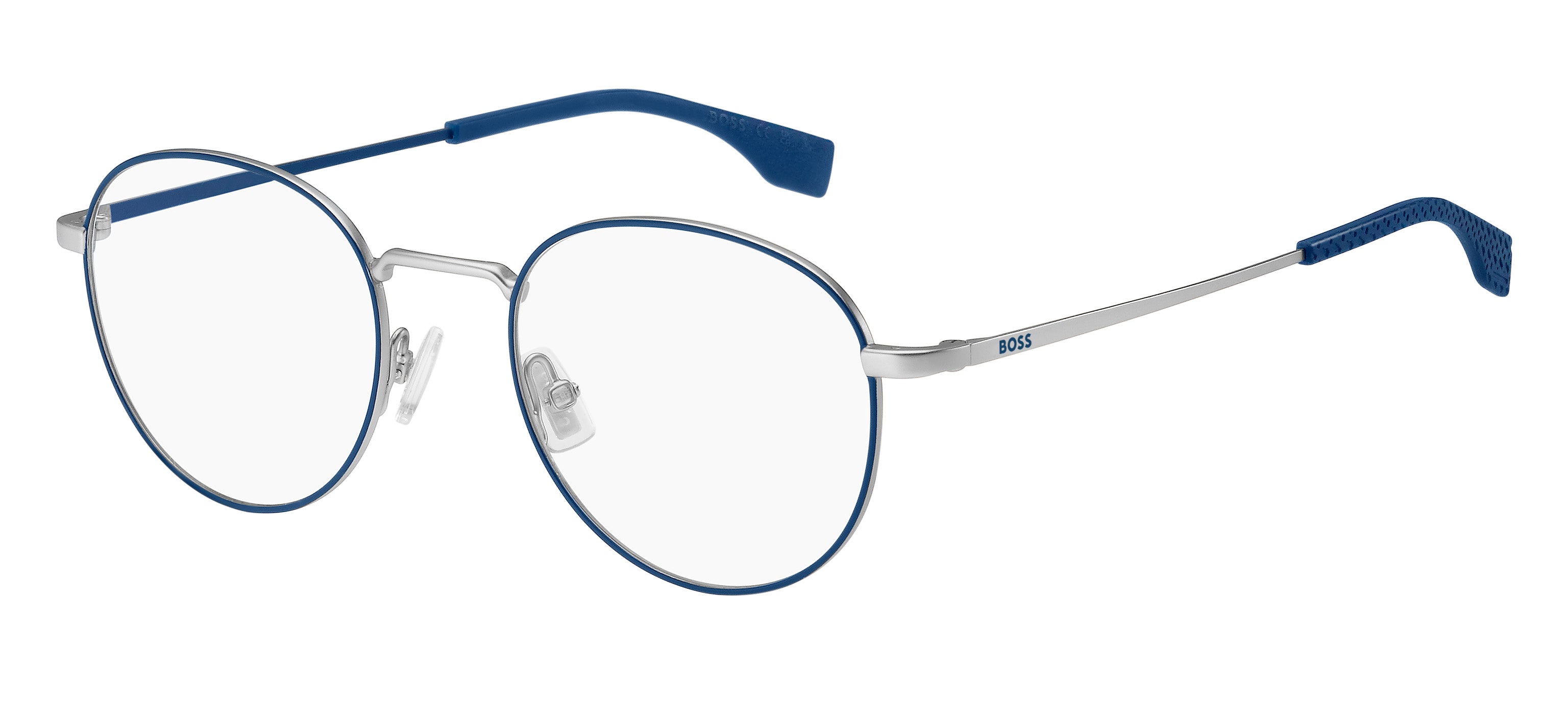 Hugo Boss Junior Hugo Boss BOSS 1549 SCB Montature da vista bambino Metallo Argento / Blu Rotonda