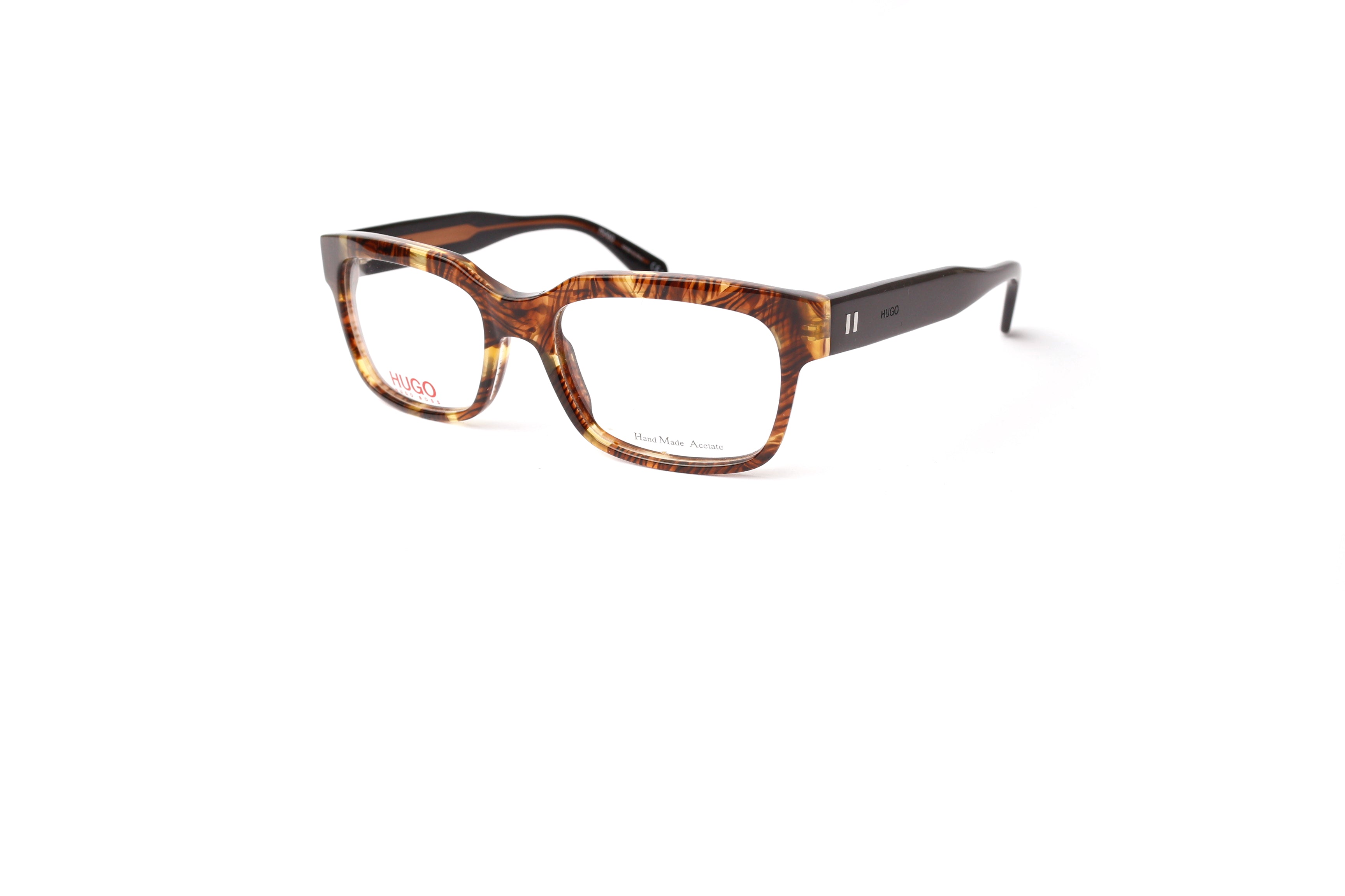 Hugo Boss Unisex Hugo Boss Hugo 0117 8IR Montature da vista outlet Acetato Havana Squadrata