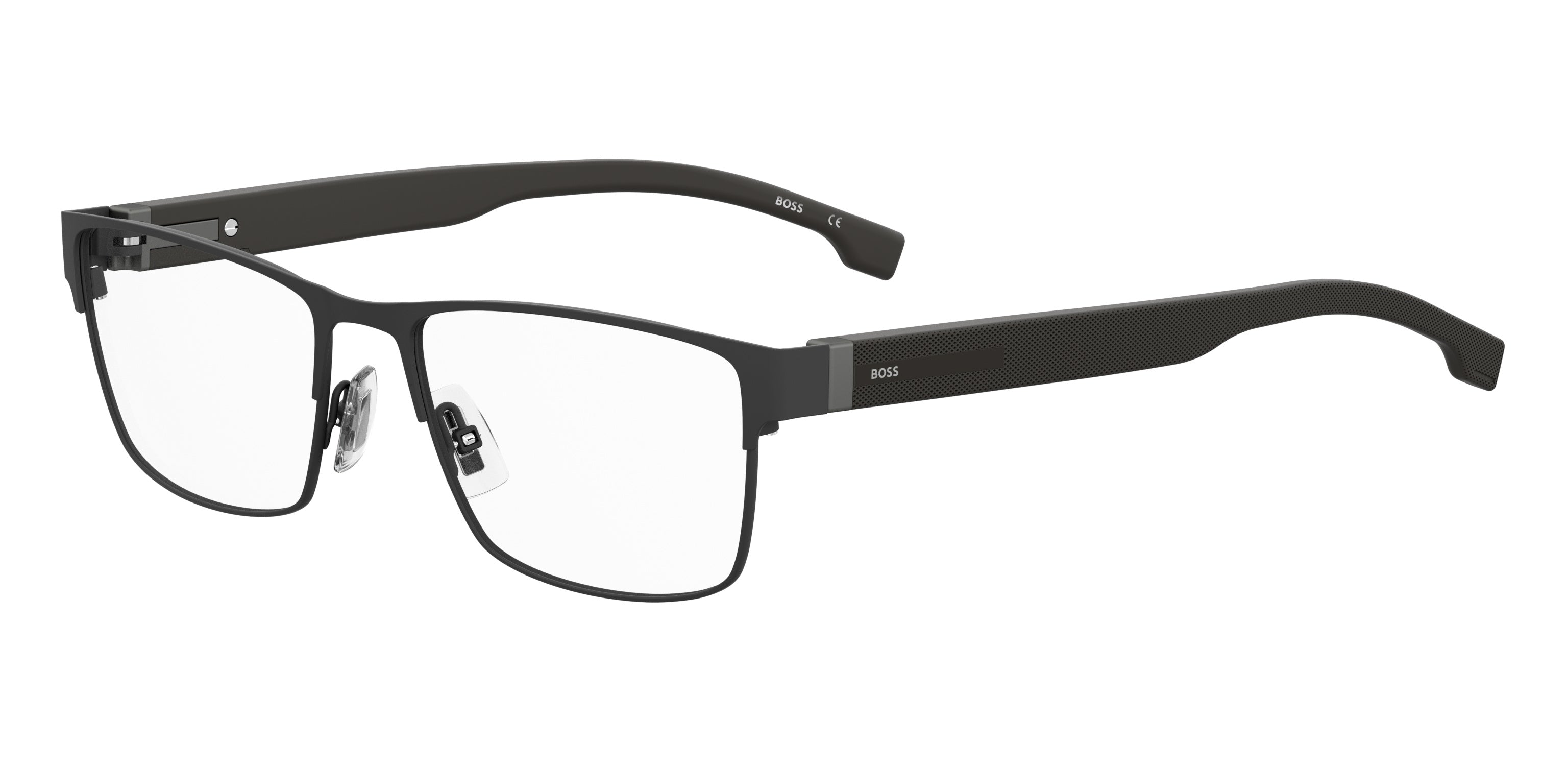 Hugo Boss Uomo Hugo Boss BOSS 1040 003 Montature da vista Acciaio Nero-opaco Squadrata Hugo Boss Uomo Hugo Boss BOSS 1040 003 Montature da vista Acciaio Nero-opaco Squadrata