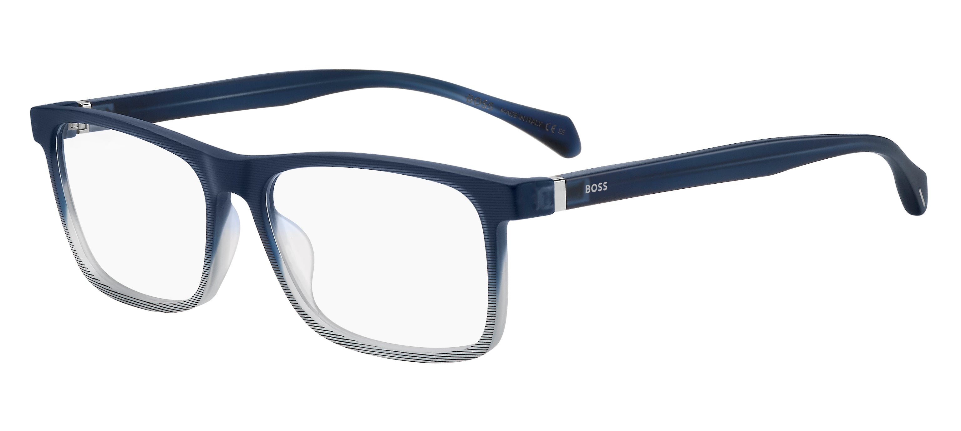 Hugo Boss Uomo Hugo Boss BOSS 1084/IT 26O Montature da vista Acetato Blu Squadrata Hugo Boss Uomo Hugo Boss BOSS 1084/IT 26O Montature da vista Acetato Blu Squadrata