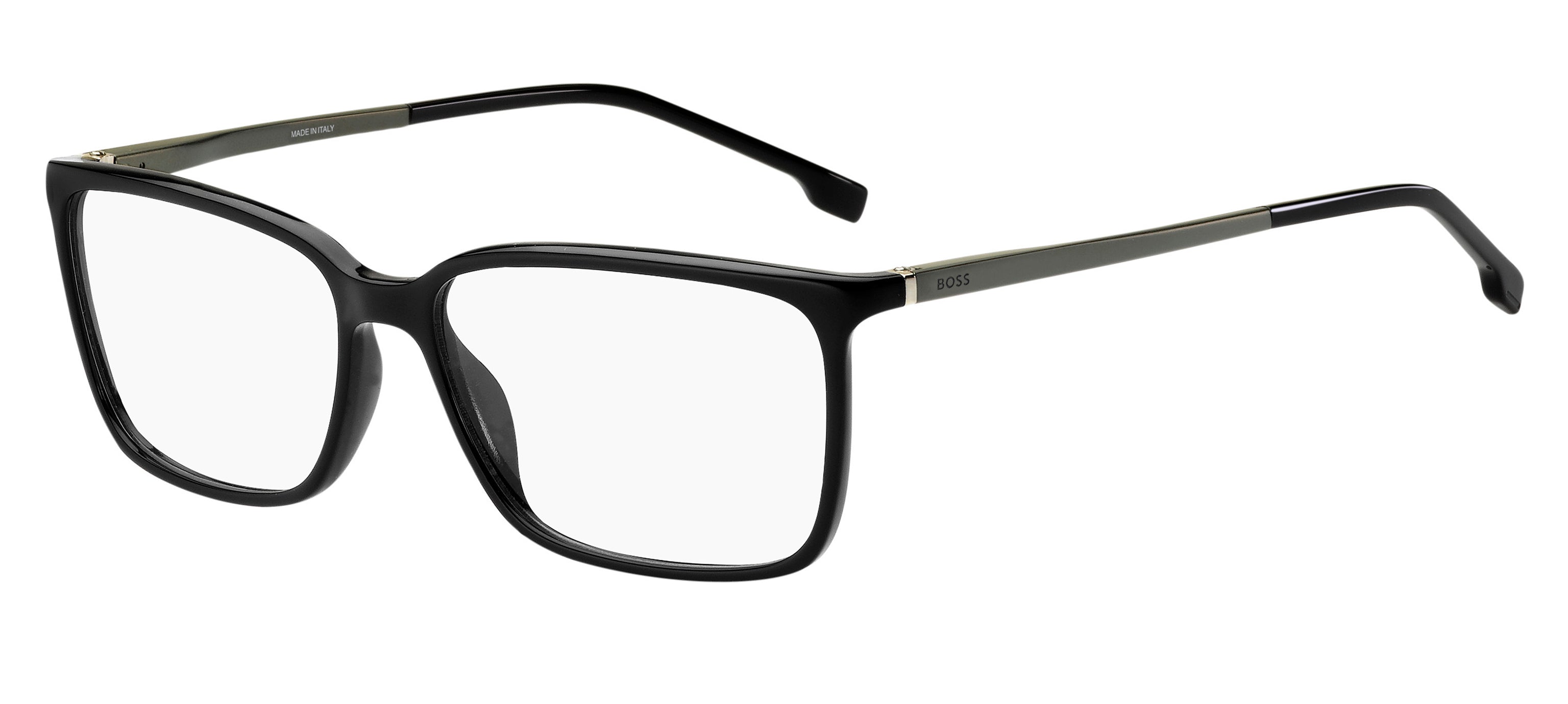 Hugo Boss Uomo Hugo Boss BOSS 1185/IT 807 Montature da vista Acetato Nero Squadrata