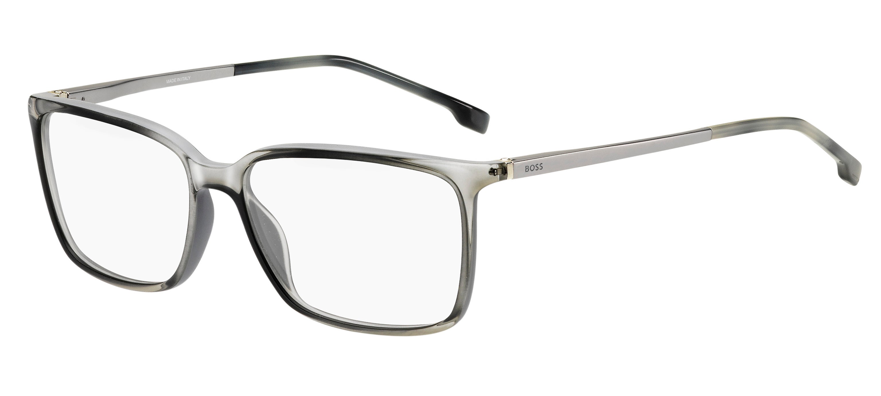 Hugo Boss Uomo Hugo Boss BOSS 1185/IT KB7 Montature da vista Acetato Grigio Squadrata