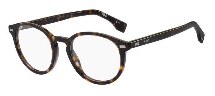 Hugo Boss Uomo Hugo Boss BOSS 1367 086 Montature da vista Acetato Havana Rotonda