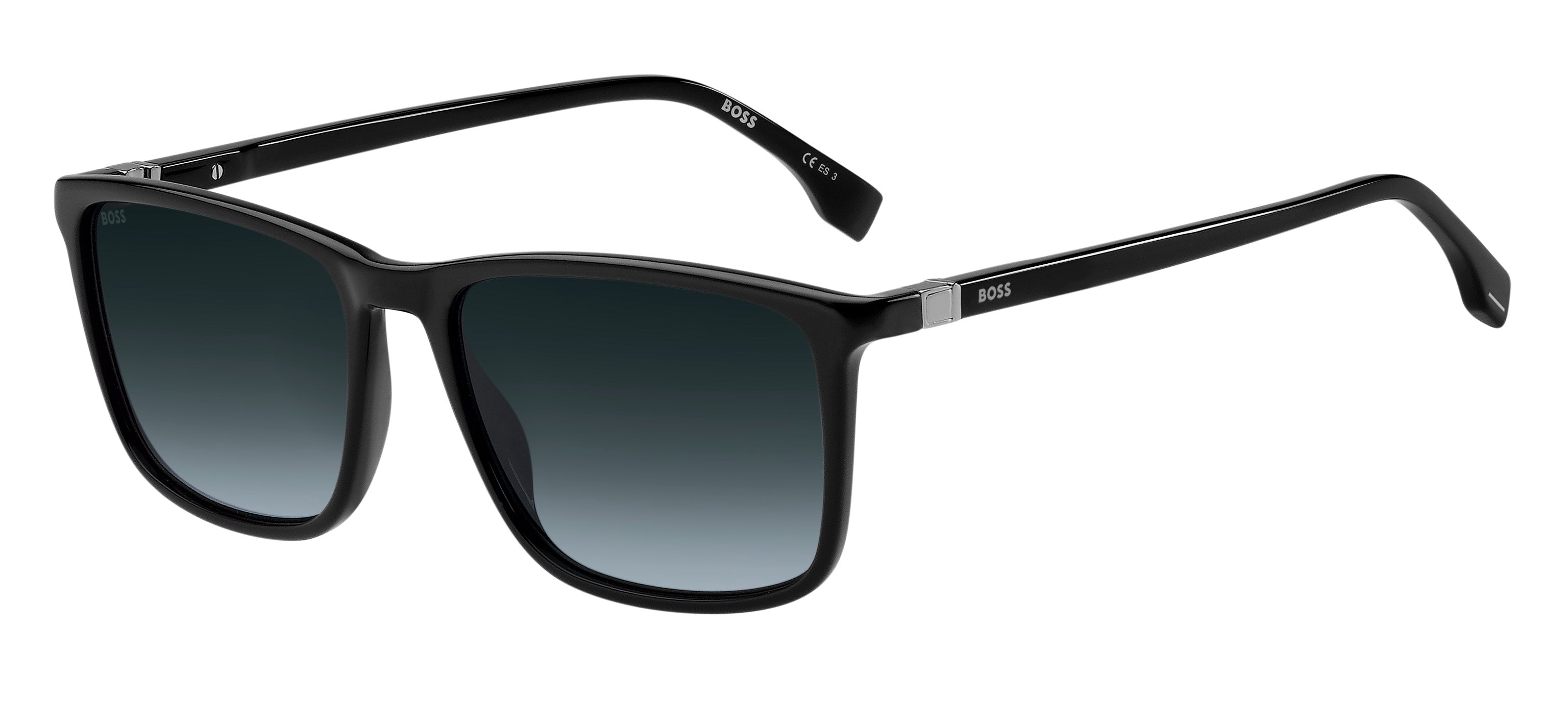 Hugo Boss Uomo Hugo Boss BOSS 1434/S 807/9O Occhiali da sole Acetato Nero Grigio Squadrata Sfumato Hugo Boss Uomo Hugo Boss BOSS 1434/S 807/9O Occhiali da sole Acetato Nero Grigio Squadrata Sfumato
