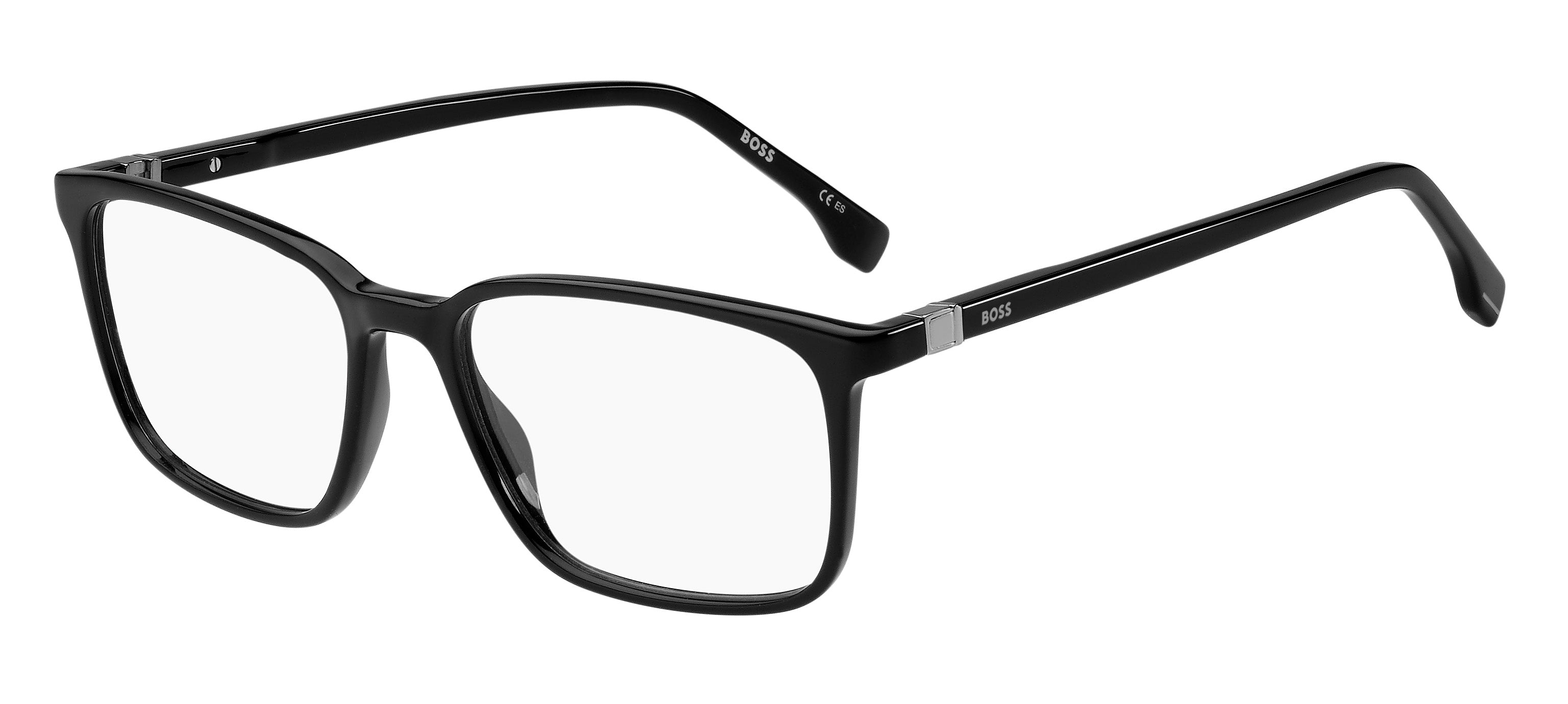 Hugo Boss Uomo Hugo Boss BOSS 1436 807 Montature da vista Acetato Nero Squadrata