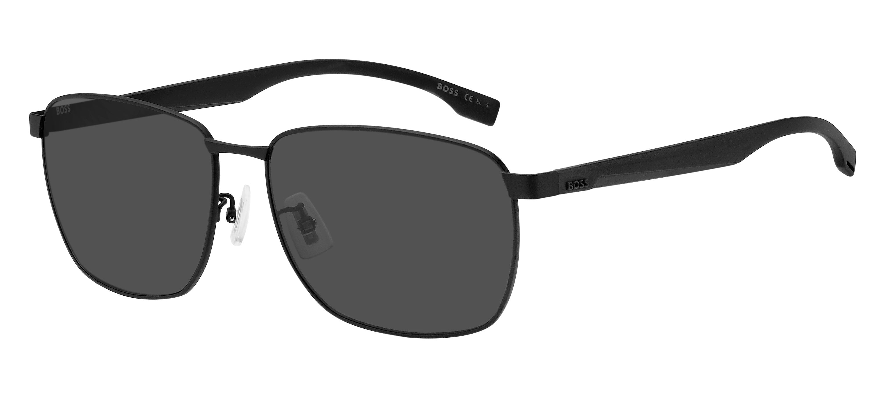 Hugo Boss Uomo Hugo Boss BOSS 1469/F/SK 003/IR Occhiali da sole Acciaio Nero-opaco Grigio Squadrata Hugo Boss Uomo Hugo Boss BOSS 1469/F/SK 003/IR Occhiali da sole Acciaio Nero-opaco Grigio Squadrata