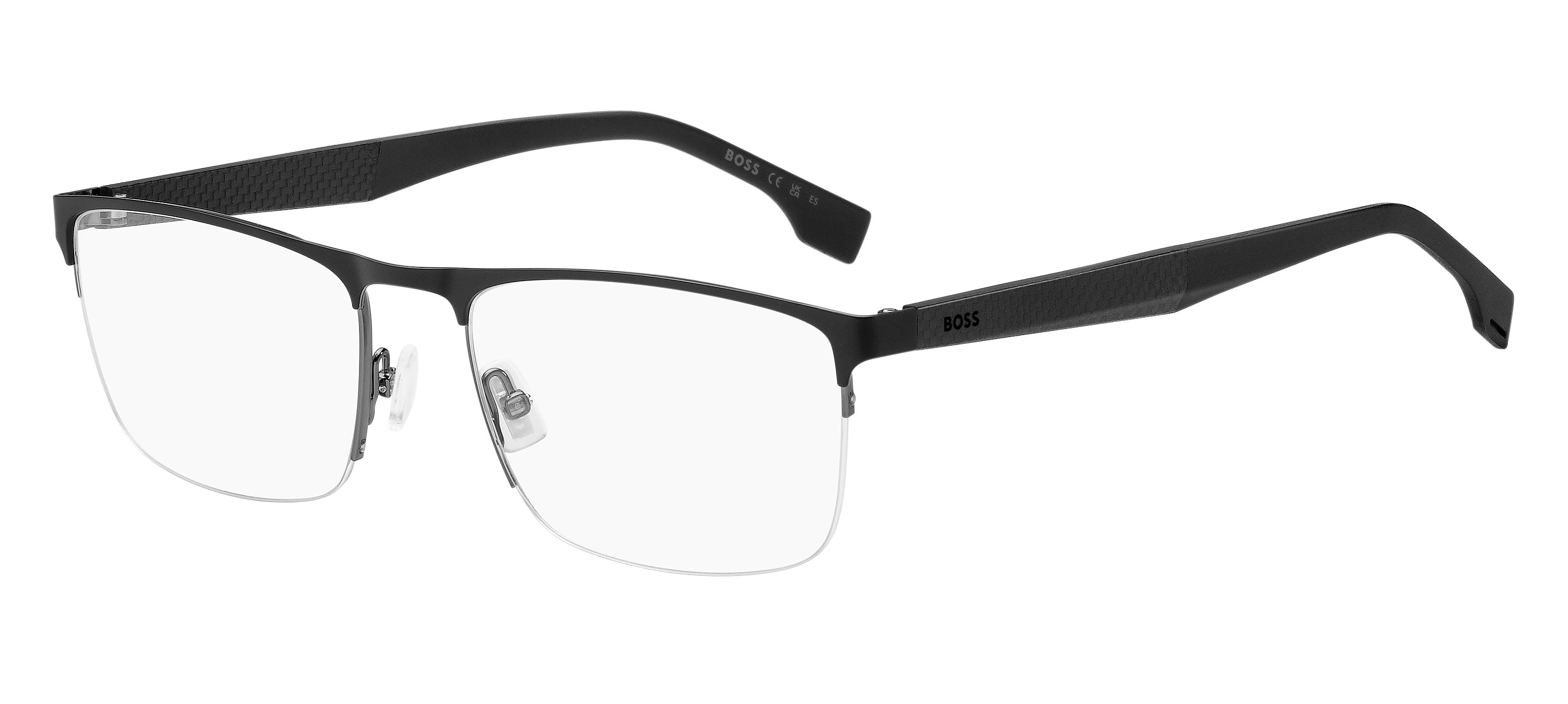 Hugo Boss Uomo Hugo Boss BOSS 1487 0AN Montature da vista Acciaio Argento Rosso Squadrata