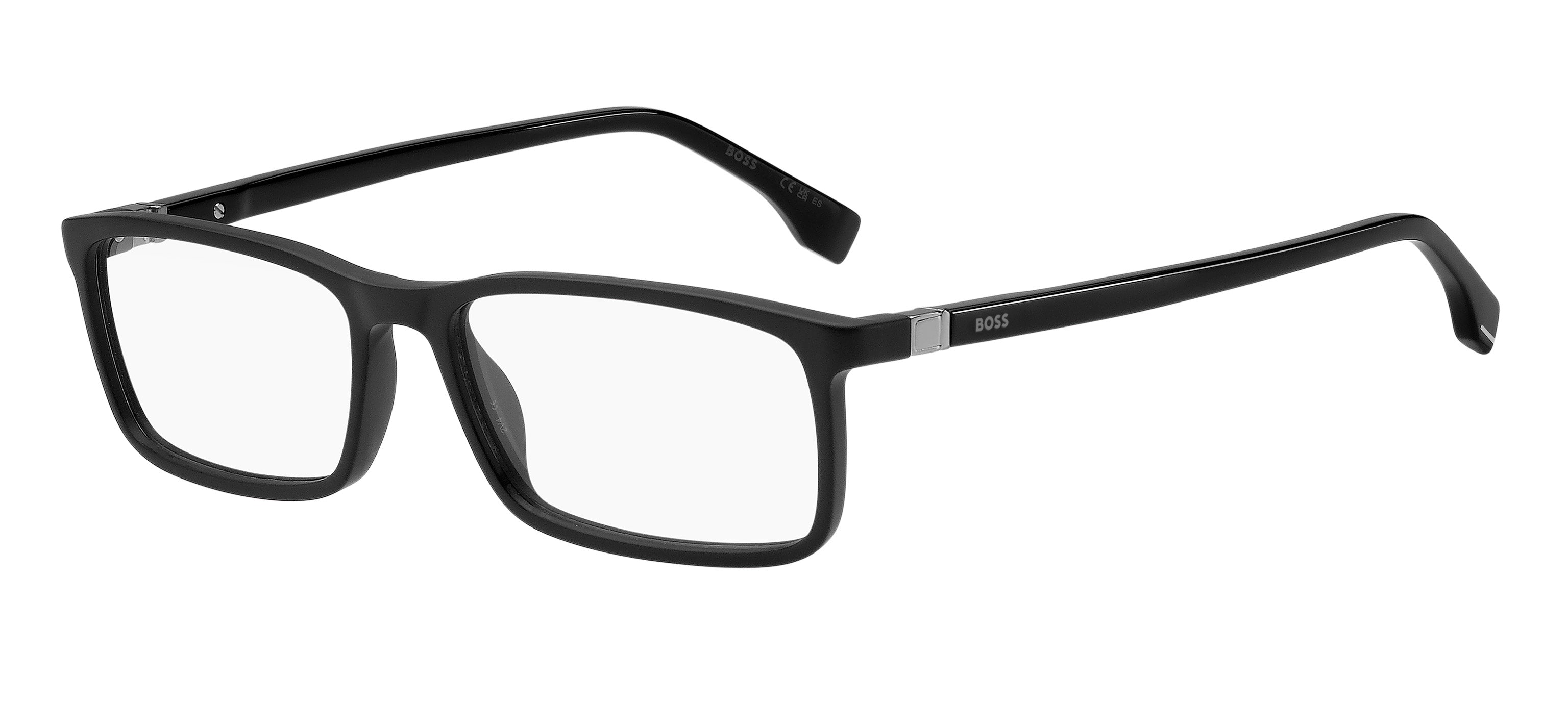 Hugo Boss Uomo Hugo Boss BOSS 1493 ANS Montature da vista Acetato Nero / Canna di Fucile Squadrata Hugo Boss Uomo Hugo Boss BOSS 1493 ANS Montature da vista Acetato Nero / Canna di Fucile Squadrata
