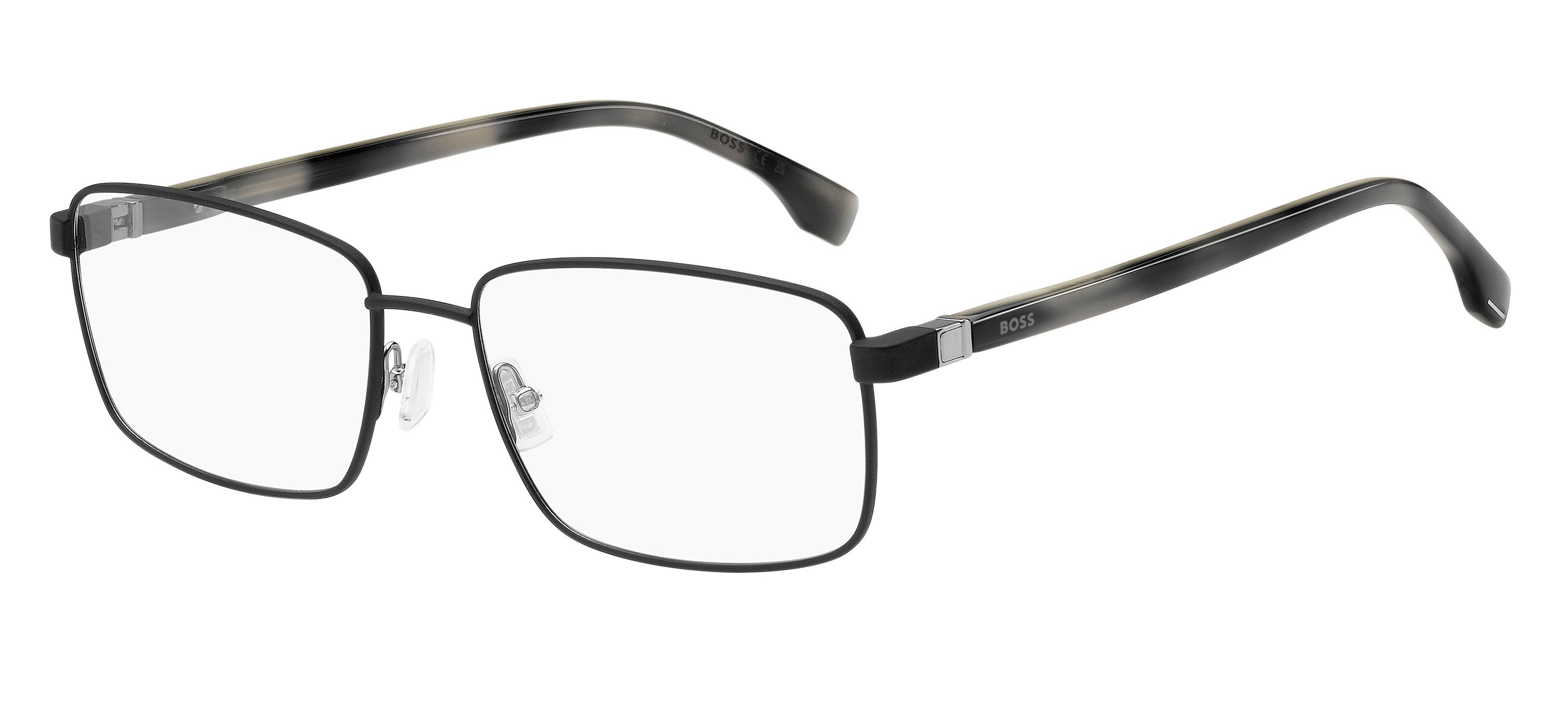Hugo Boss Uomo Hugo Boss BOSS 1495 I21 Montature da vista Metallo Nero / Havana Squadrata