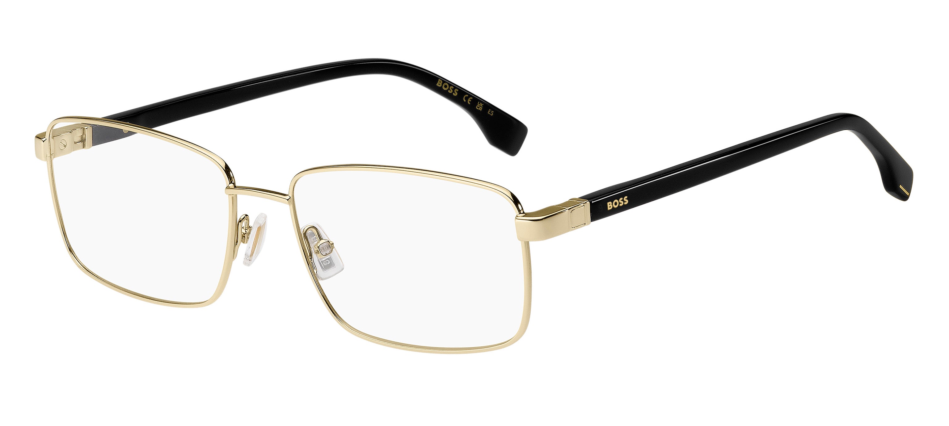 Hugo Boss Uomo Hugo Boss BOSS 1495 RHL Montature da vista Metallo Oro / Nero Squadrata Hugo Boss Uomo Hugo Boss BOSS 1495 RHL Montature da vista Metallo Oro / Nero Squadrata