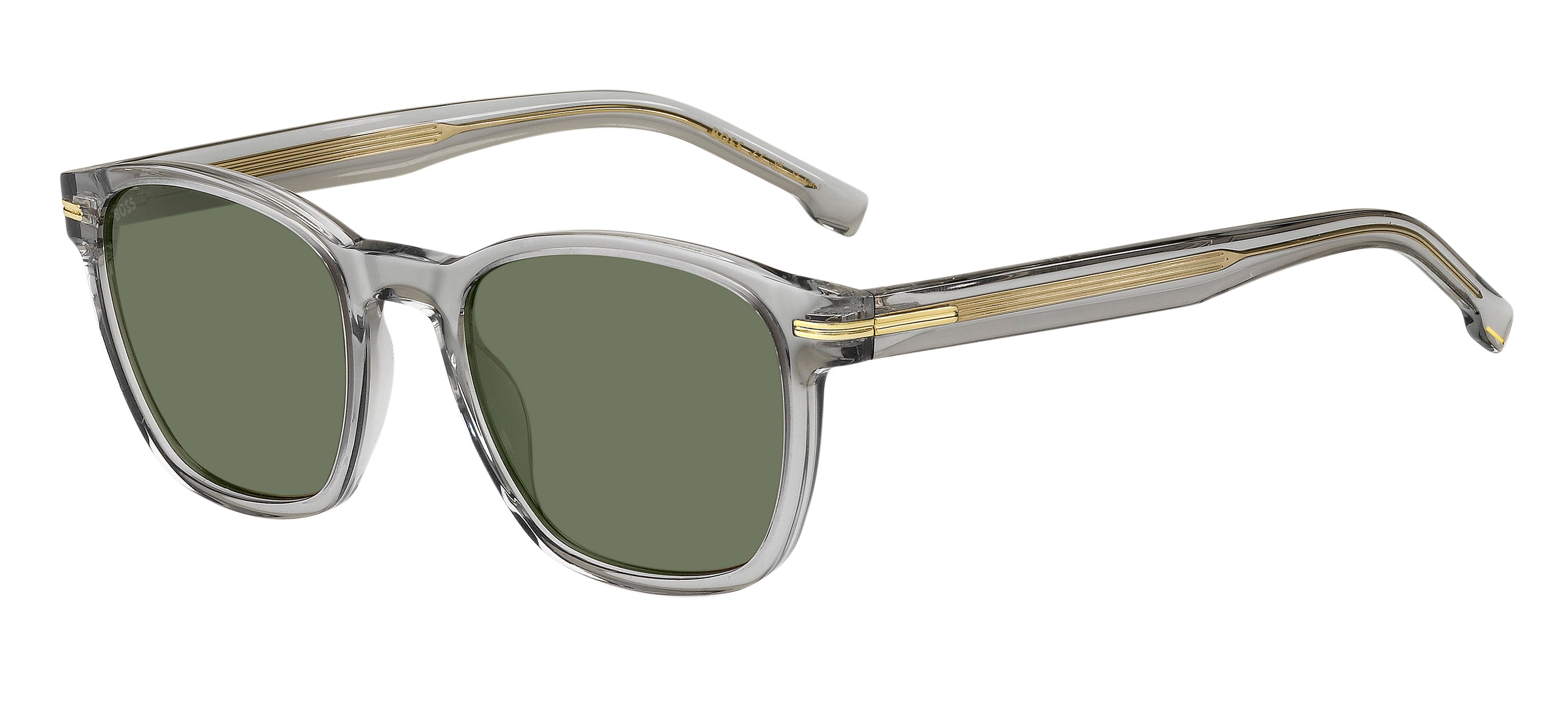 Hugo Boss Uomo Hugo Boss BOSS 1505/S KB7/QT Occhiali da sole Bio-acetato Grigio Verde Squadrata