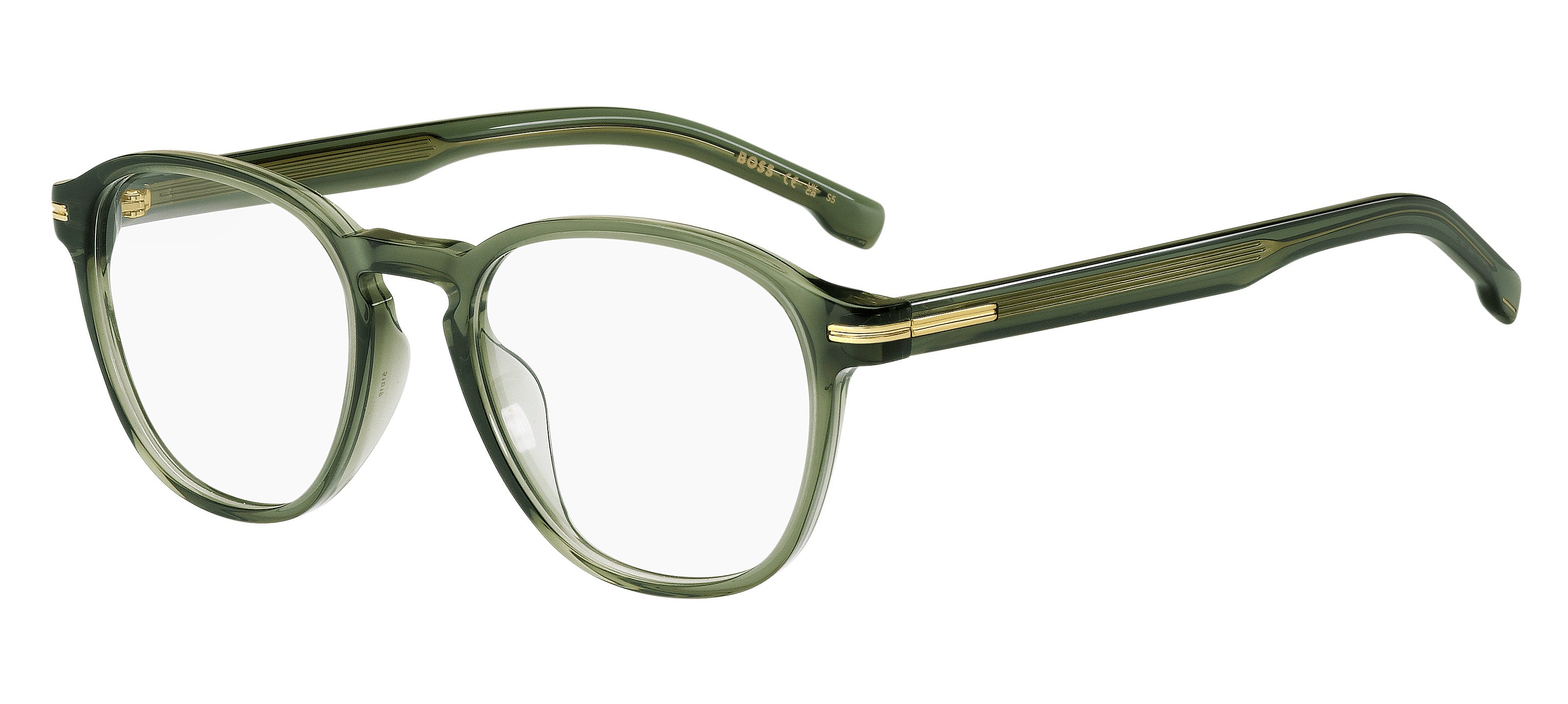 Hugo Boss Uomo Hugo Boss BOSS 1509/G 1ED Montature da vista Bio-acetato Verde Rotonda Hugo Boss Uomo Hugo Boss BOSS 1509/G 1ED Montature da vista Bio-acetato Verde Rotonda