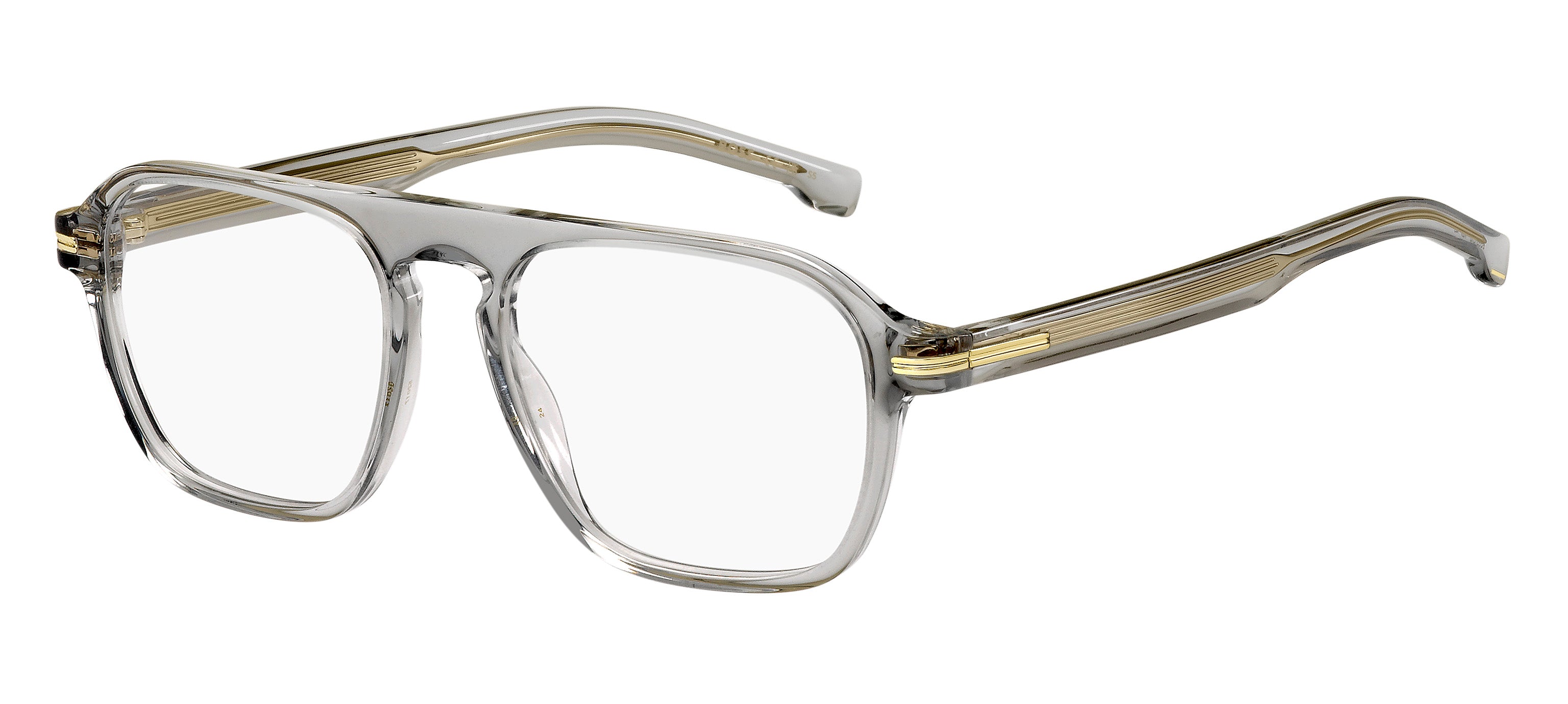 Hugo Boss Uomo Hugo Boss BOSS 1510 KB7 Montature da vista Bio-acetato Grigio Squadrata