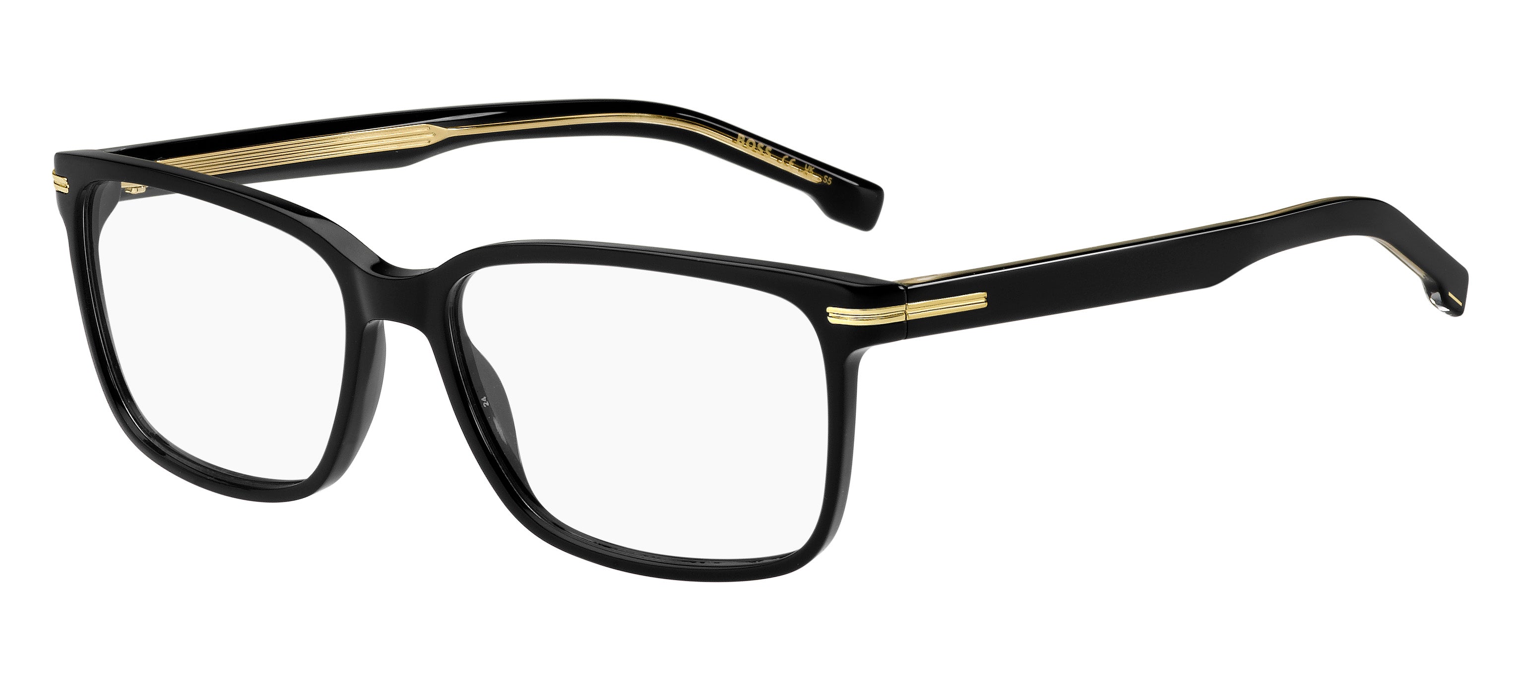 Hugo Boss Uomo Hugo Boss BOSS 1511 807 Montature da vista Bio-acetato Nero Squadrata