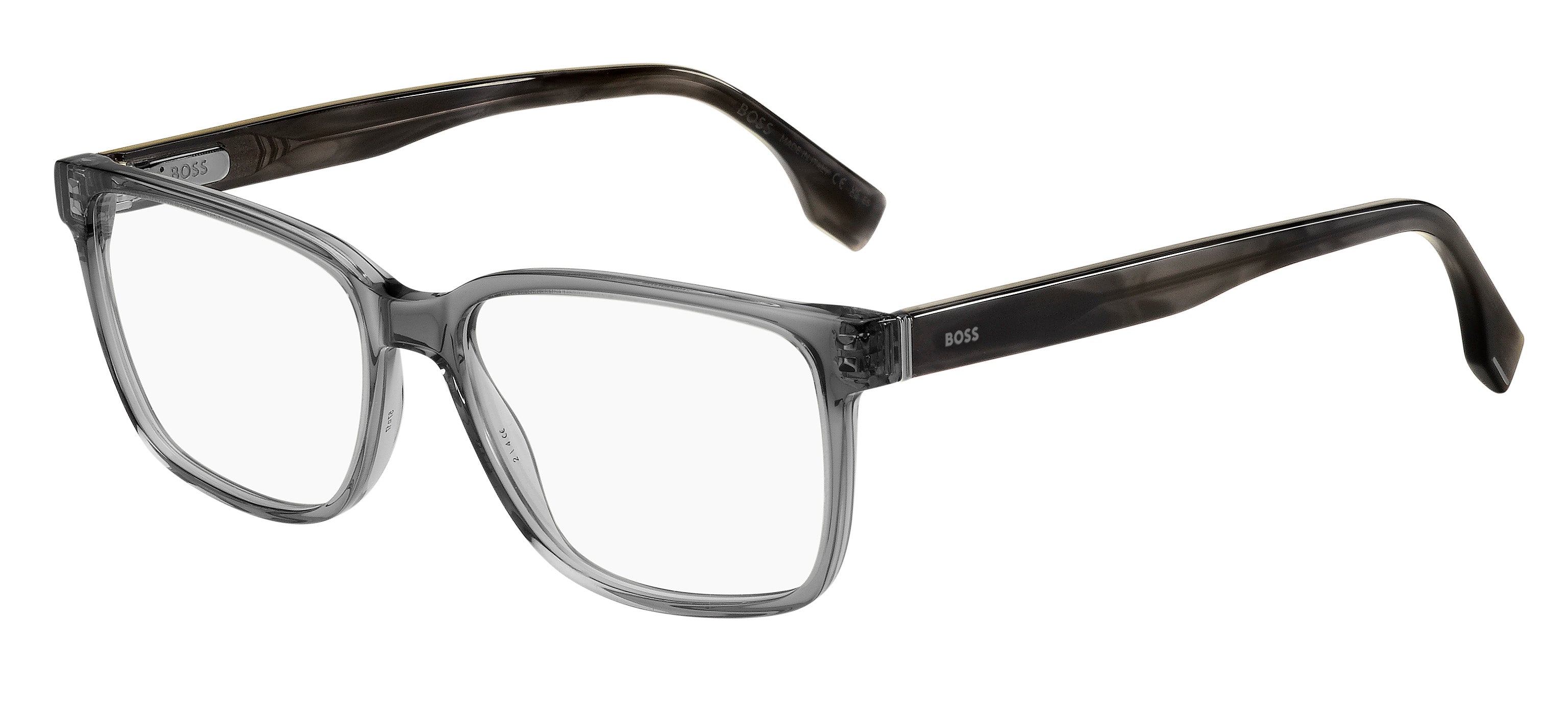Hugo Boss Uomo Hugo Boss BOSS 1517 2W8 Montature da vista Acetato Grigio Squadrata
