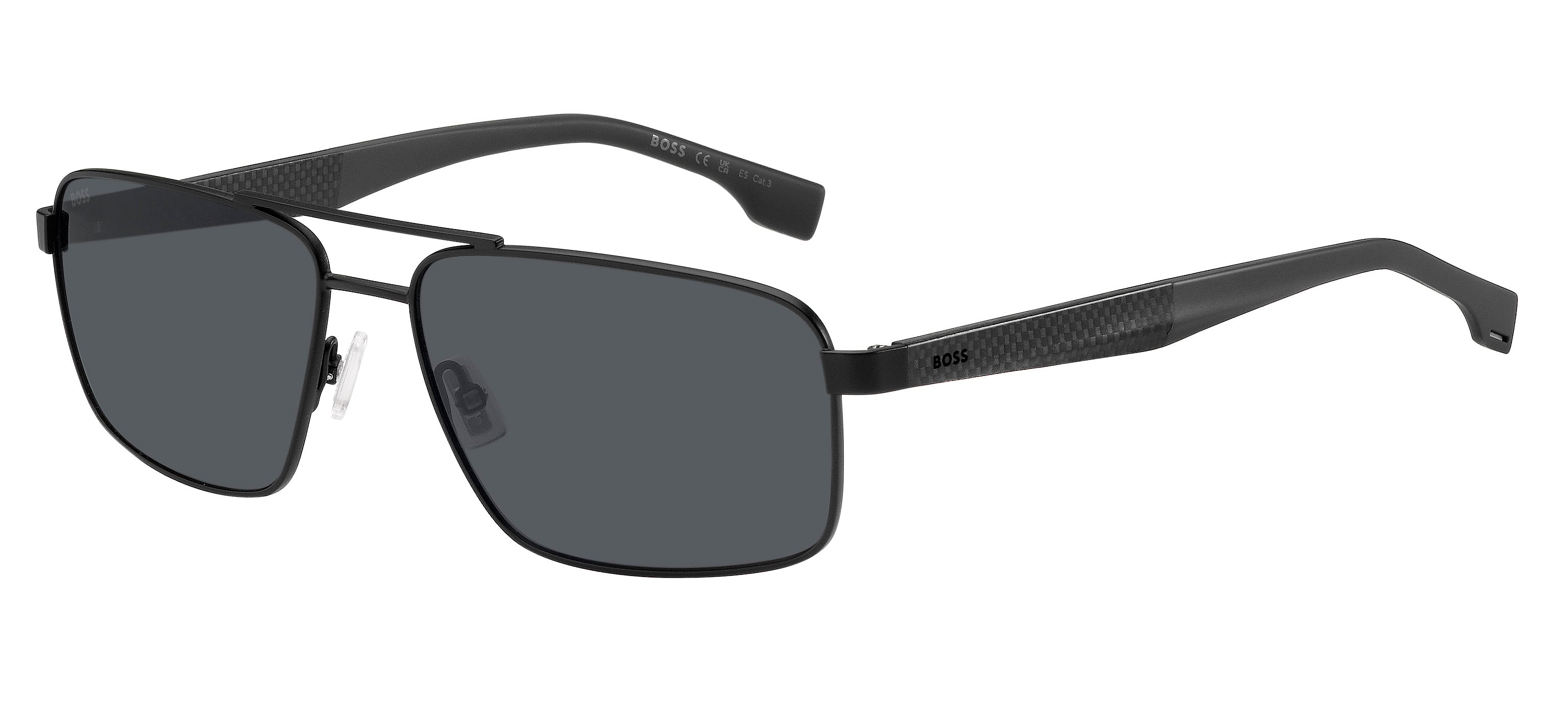 Hugo Boss Uomo Hugo Boss BOSS 1580/S O6W/2K Occhiali da sole Metallo Nero opaco/Grigio Grigio Squadrata Antiriflesso Hugo Boss Uomo Hugo Boss BOSS 1580/S O6W/2K Occhiali da sole Metallo Nero opaco/Grigio Grigio Squadrata Antiriflesso