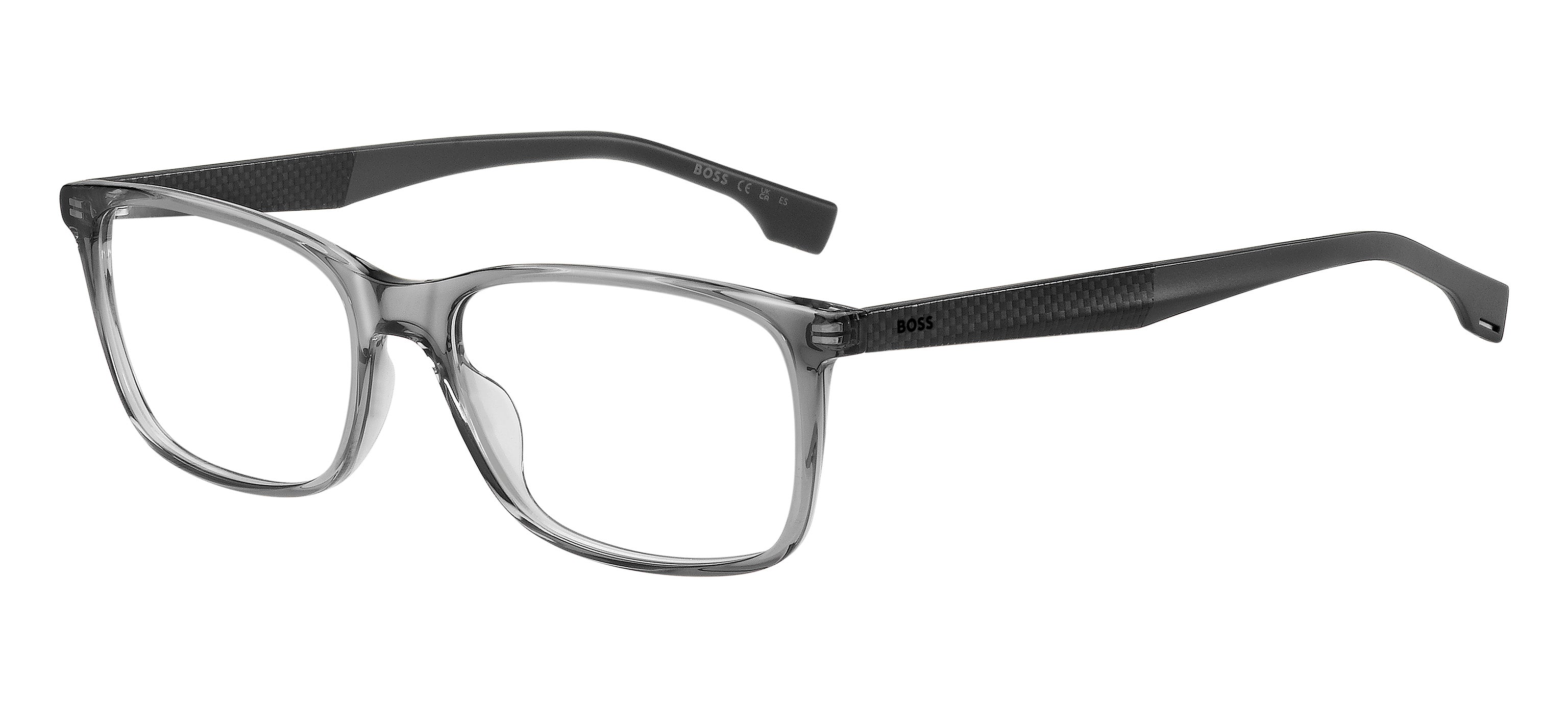 Hugo Boss Uomo Hugo Boss BOSS 1581 KB7 Montature da vista Plastica Grigio Squadrata