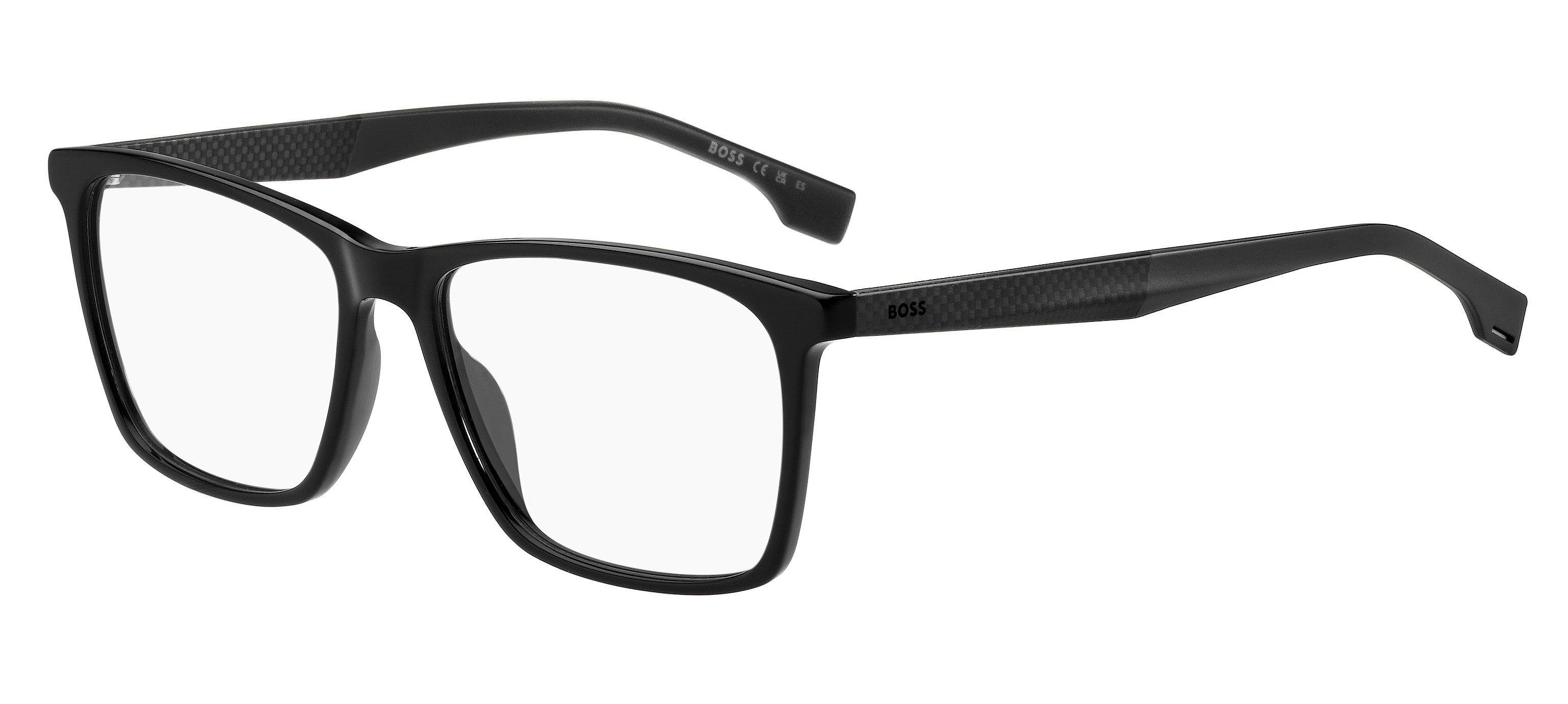 Hugo Boss Uomo Hugo Boss BOSS 1582 807 Montature da vista Acetato Nero Squadrata Hugo Boss Uomo Hugo Boss BOSS 1582 807 Montature da vista Acetato Nero Squadrata