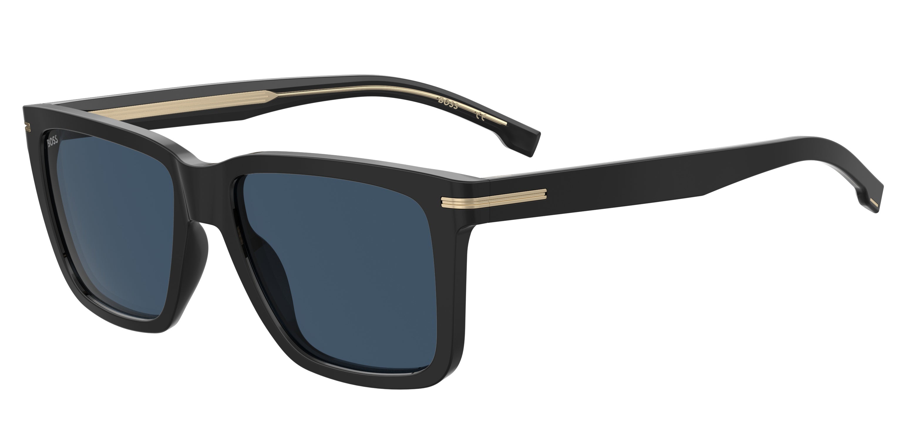 Hugo Boss Uomo Hugo Boss BOSS 1598/S 807/KU Occhiali da sole Plastica Nero Blu Squadrata