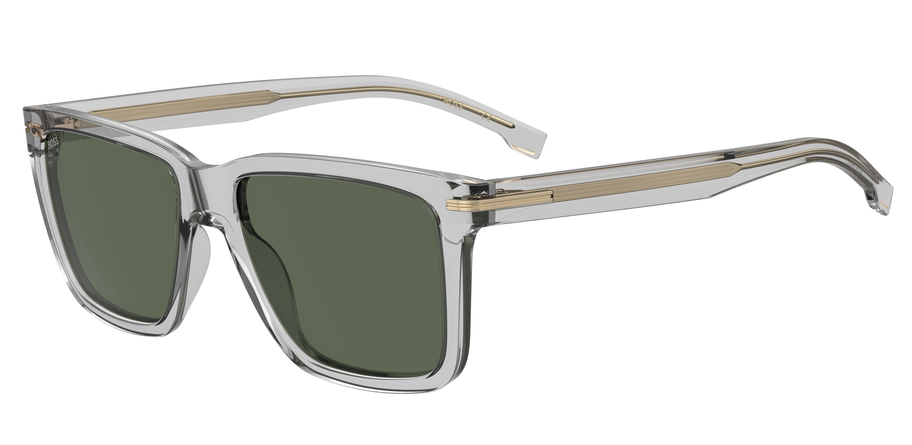 Hugo Boss Uomo Hugo Boss BOSS 1598/S KB7/QT Occhiali da sole Plastica Grigio Verde Squadrata
