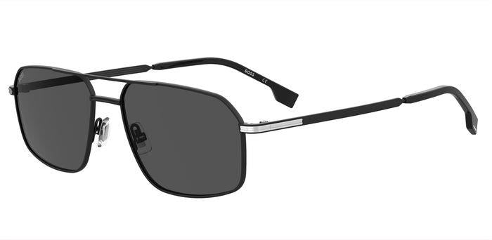 Hugo Boss Uomo Hugo Boss BOSS 1603/S 124/IR Occhiali da sole Metallo Nero-opaco Grigio Squadrata