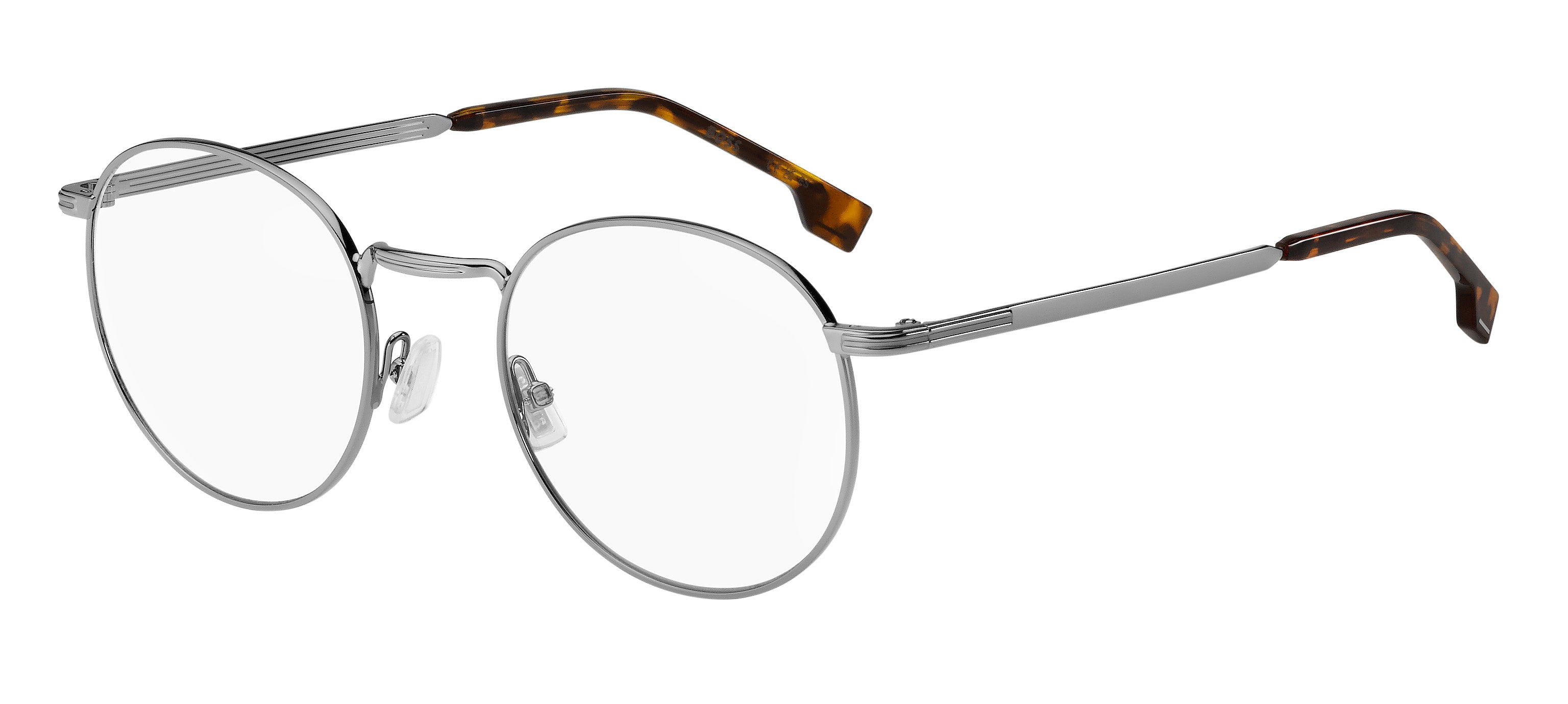 Hugo Boss Uomo Hugo Boss BOSS 1605 6LB Montature da vista Acciaio Grigio Rotonda Hugo Boss Uomo Hugo Boss BOSS 1605 6LB Montature da vista Acciaio Grigio Rotonda