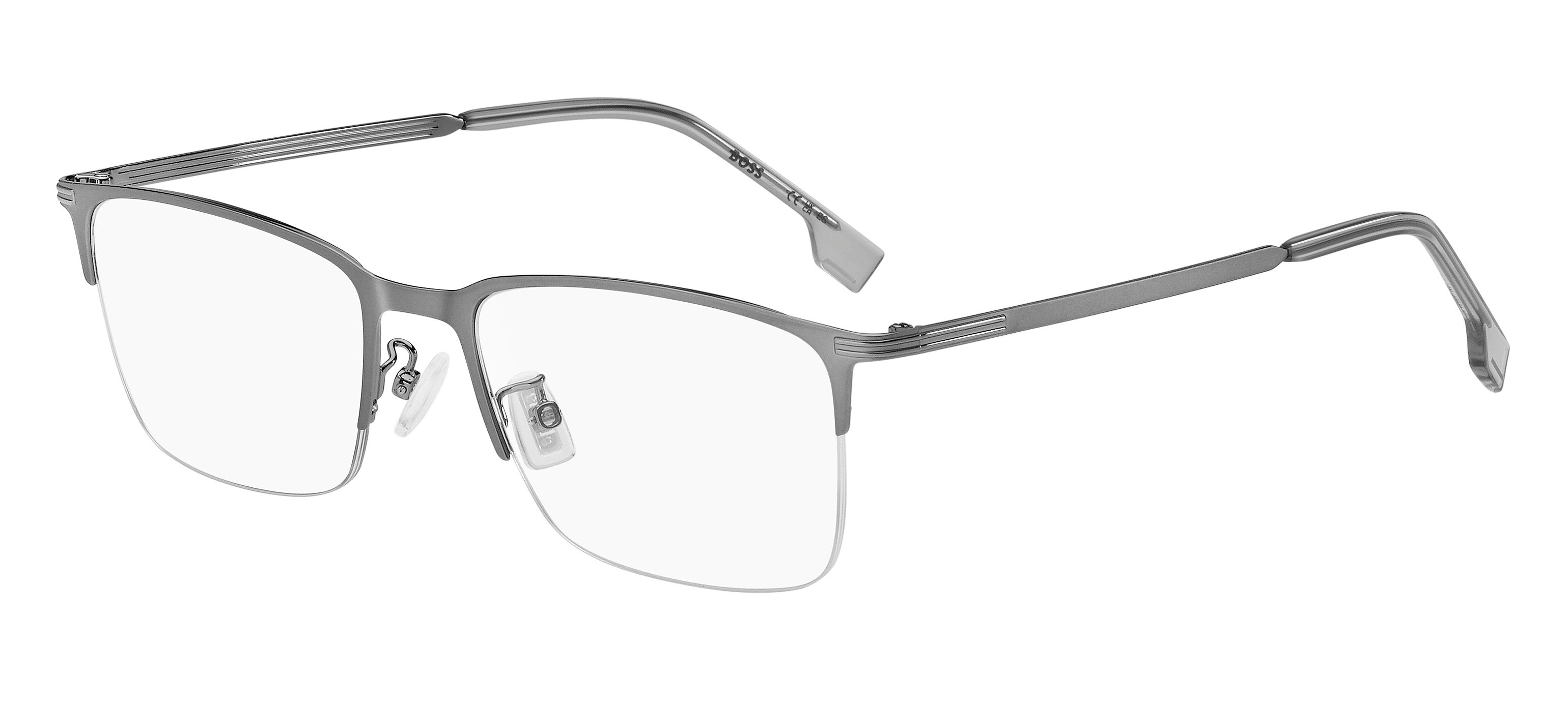 Hugo Boss Uomo Hugo Boss BOSS 1616/F R81 Montature da vista Metallo Rutenio opaco Squadrata Hugo Boss Uomo Hugo Boss BOSS 1616/F R81 Montature da vista Metallo Rutenio opaco Squadrata