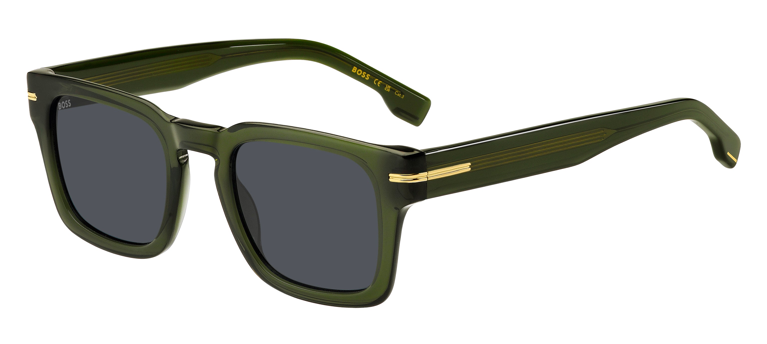 Hugo Boss Uomo Hugo Boss BOSS 1625/S 1ED/IR Occhiali da sole Acetato Verde Grigio Squadrata Hugo Boss Uomo Hugo Boss BOSS 1625/S 1ED/IR Occhiali da sole Acetato Verde Grigio Squadrata