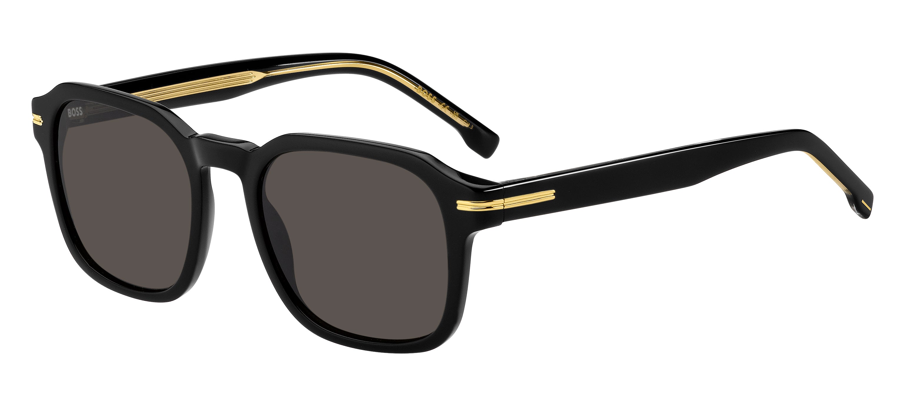 Hugo Boss Uomo Hugo Boss BOSS 1627/S 807/IR Occhiali da sole Acetato Nero Grigio Squadrata Hugo Boss Uomo Hugo Boss BOSS 1627/S 807/IR Occhiali da sole Acetato Nero Grigio Squadrata