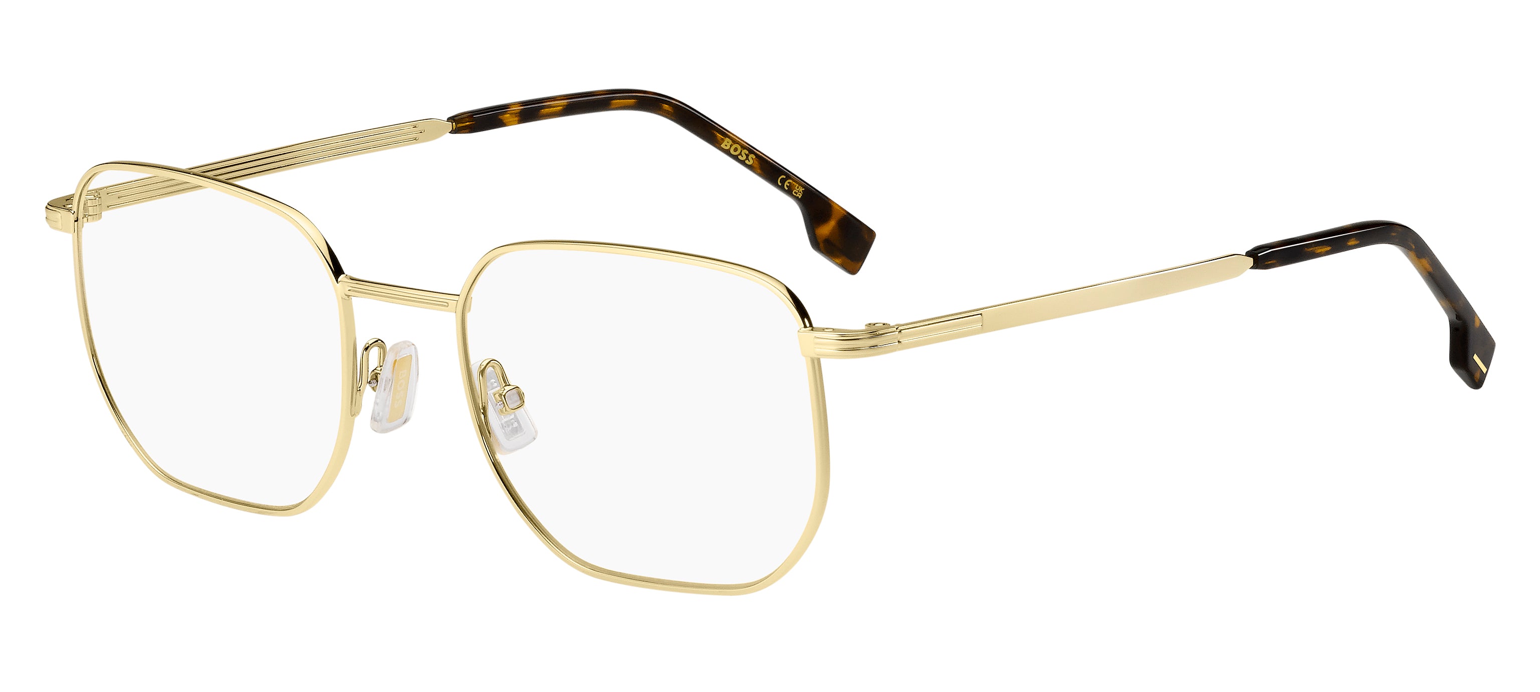 Hugo Boss Uomo Hugo Boss BOSS 1633 J5G Montature da vista Acciaio Oro Squadrata Hugo Boss Uomo Hugo Boss BOSS 1633 J5G Montature da vista Acciaio Oro Squadrata