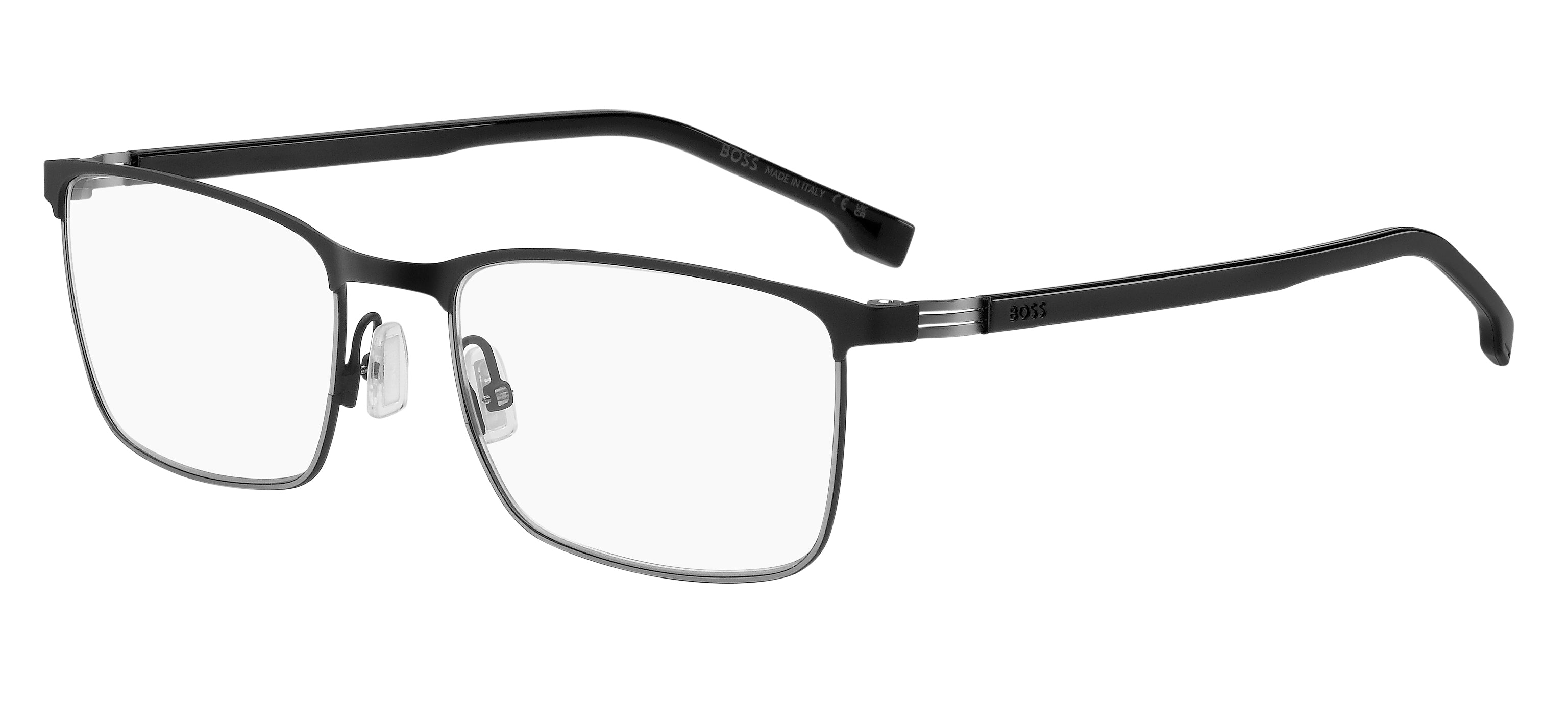 Hugo Boss Uomo Hugo Boss BOSS 1637 TI7/99 Montature da vista Acciaio Nero-opaco Squadrata Hugo Boss Uomo Hugo Boss BOSS 1637 TI7/99 Montature da vista Acciaio Nero-opaco Squadrata