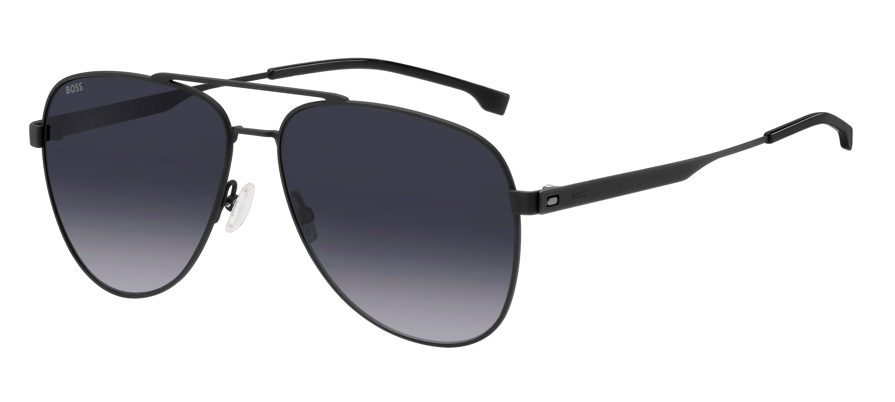 Hugo Boss Uomo Hugo Boss BOSS 1641/S 003/9O Occhiali da sole Acciaio Nero-opaco Grigio Pilot Sfumato Hugo Boss Uomo Hugo Boss BOSS 1641/S 003/9O Occhiali da sole Acciaio Nero-opaco Grigio Pilot Sfumato