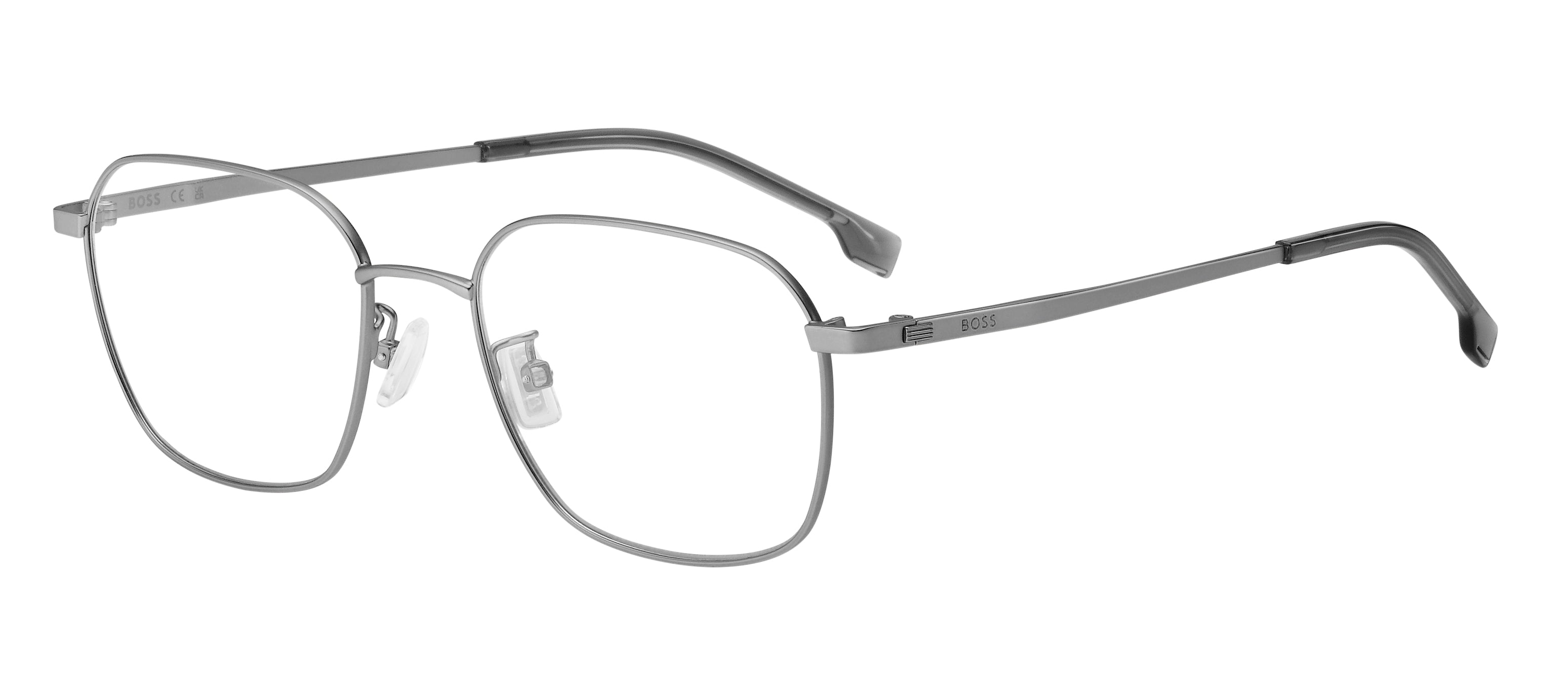 Hugo Boss Uomo Hugo Boss BOSS 1674/F R81 Montature da vista Acciaio Grigio opaco Squadrata Hugo Boss Uomo Hugo Boss BOSS 1674/F R81 Montature da vista Acciaio Grigio opaco Squadrata