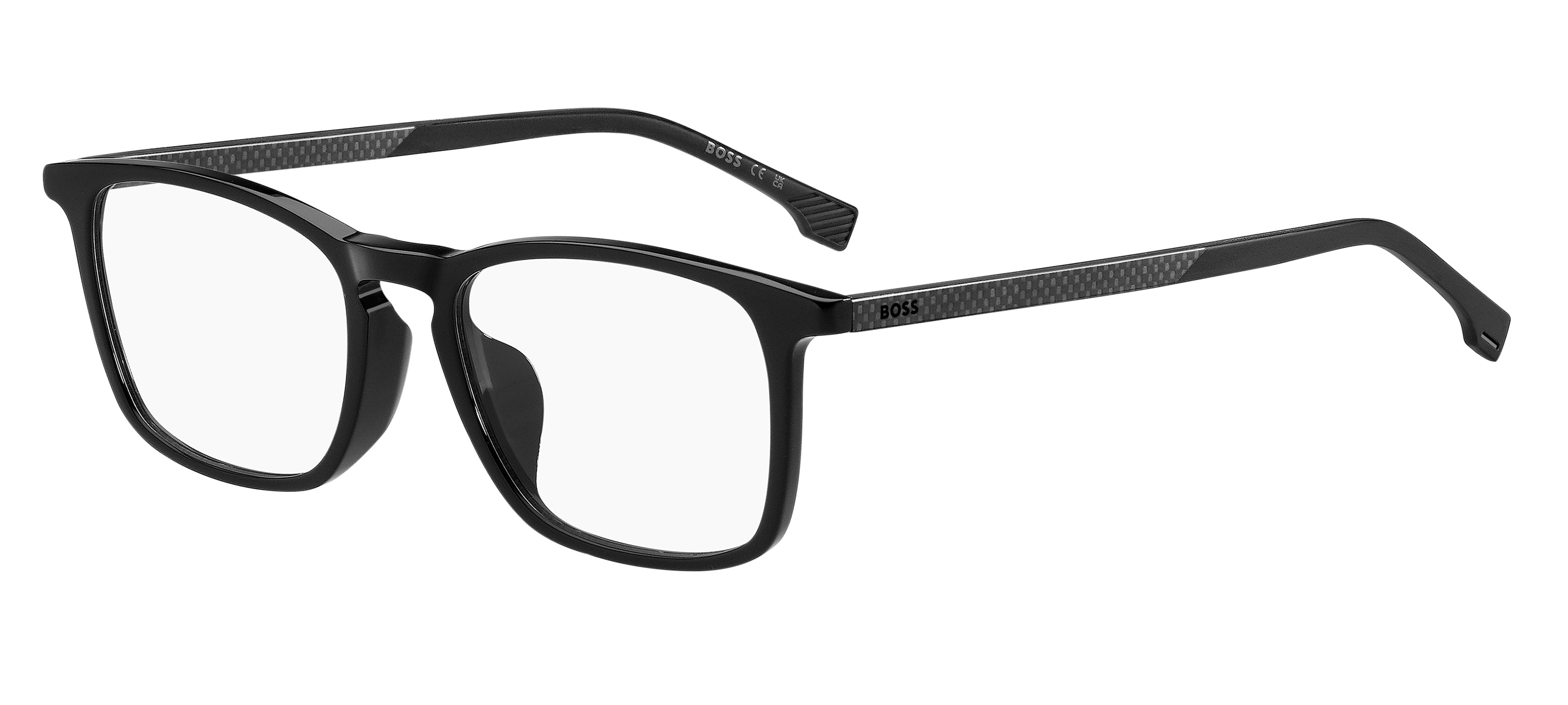 Hugo Boss Uomo Hugo Boss BOSS 1716/F 807 Montature da vista Acetato Nero Squadrata Normale