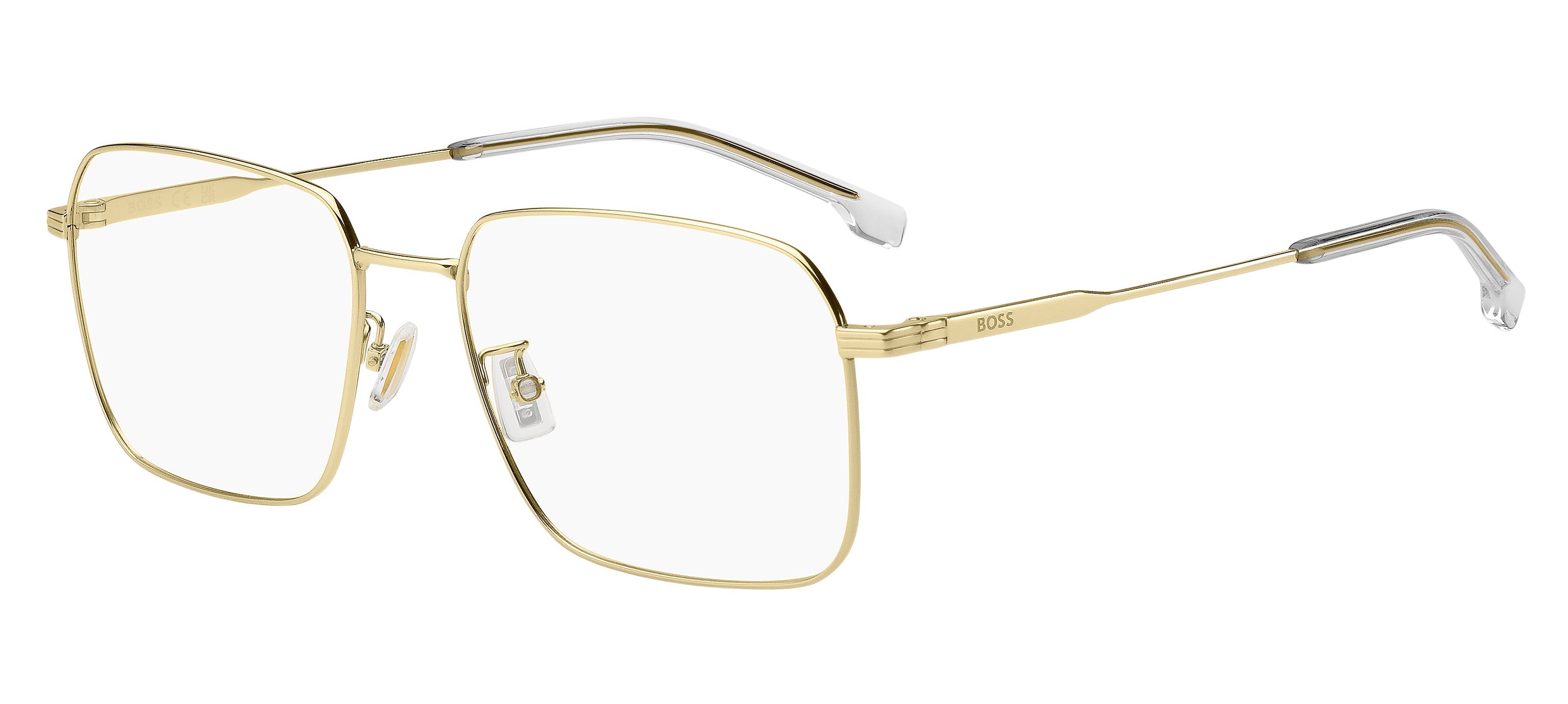 Hugo Boss Uomo Hugo Boss BOSS 1772/G J5G Montature da vista Titanio Oro Squadrata Normale Hugo Boss Uomo Hugo Boss BOSS 1772/G J5G Montature da vista Titanio Oro Squadrata Normale