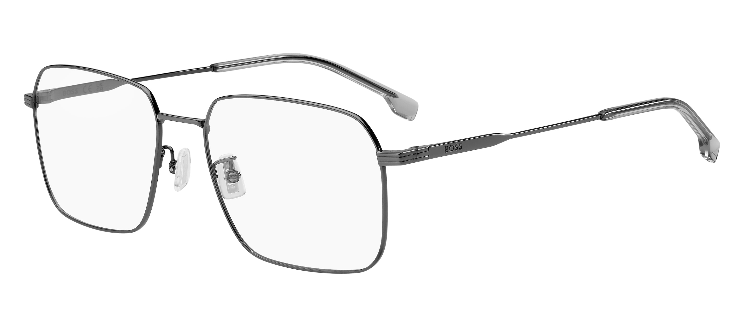 Hugo Boss Uomo Hugo Boss BOSS 1772/G V81 Montature da vista Titanio Rutenio Squadrata Normale Hugo Boss Uomo Hugo Boss BOSS 1772/G V81 Montature da vista Titanio Rutenio Squadrata Normale