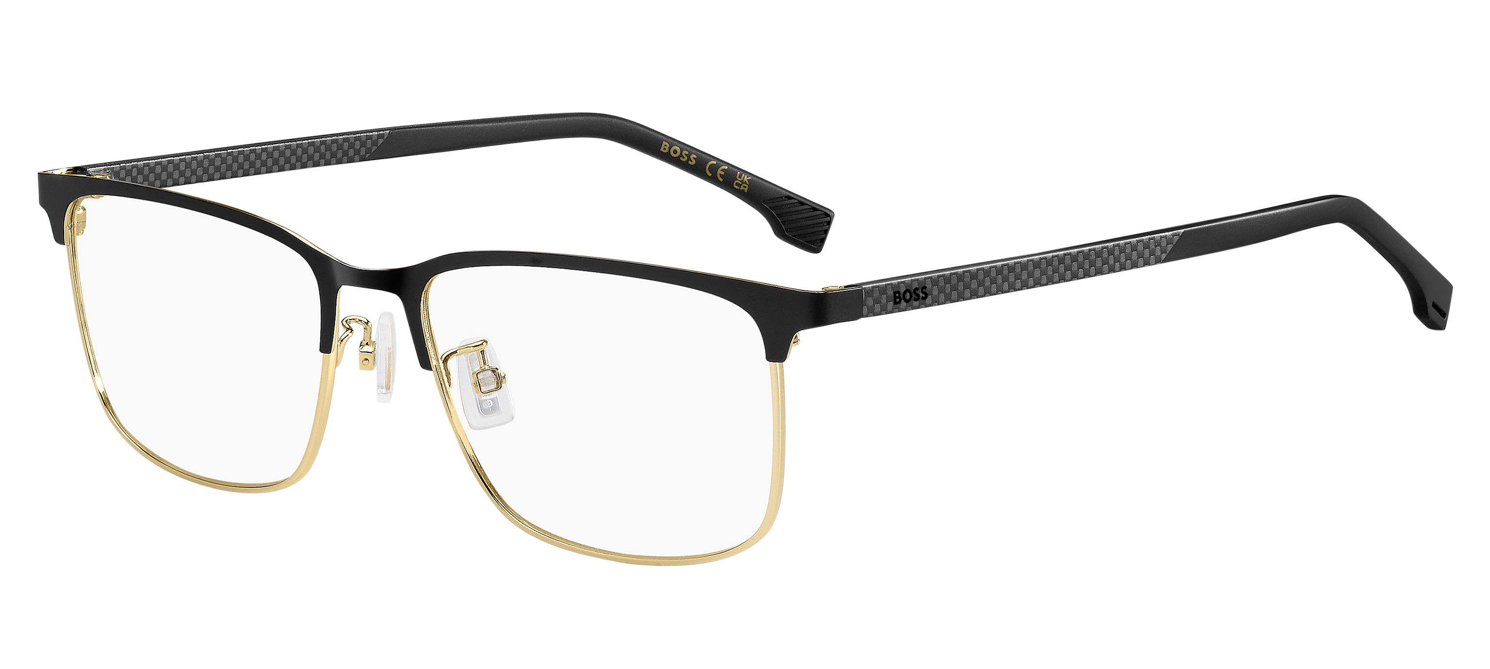 Hugo Boss Uomo Hugo Boss BOSS 1802/F I46 Montature da vista Metallo Nero Squadrata Normale