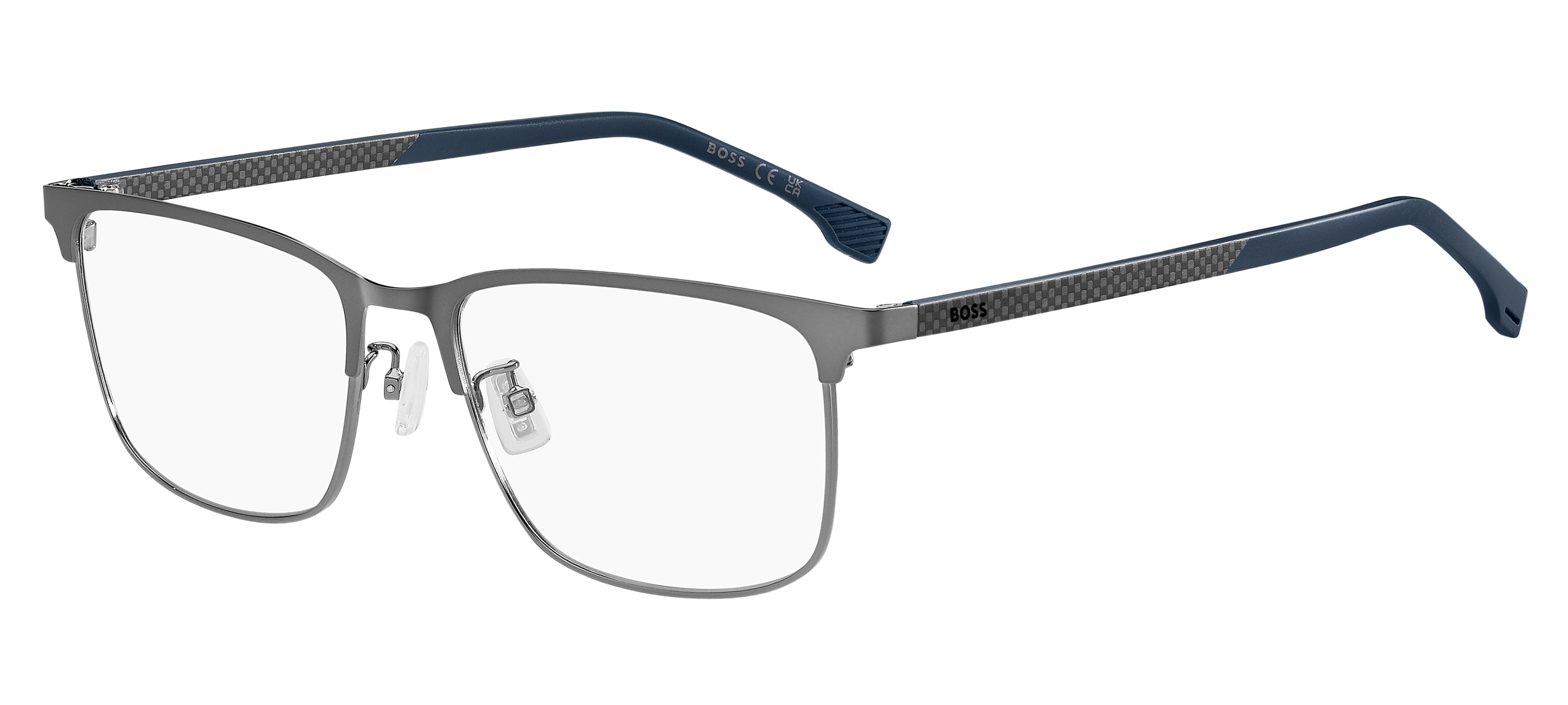 Hugo Boss Uomo Hugo Boss BOSS 1802/F V6D Montature da vista Metallo Rutenio Squadrata Normale Hugo Boss Uomo Hugo Boss BOSS 1802/F V6D Montature da vista Metallo Rutenio Squadrata Normale
