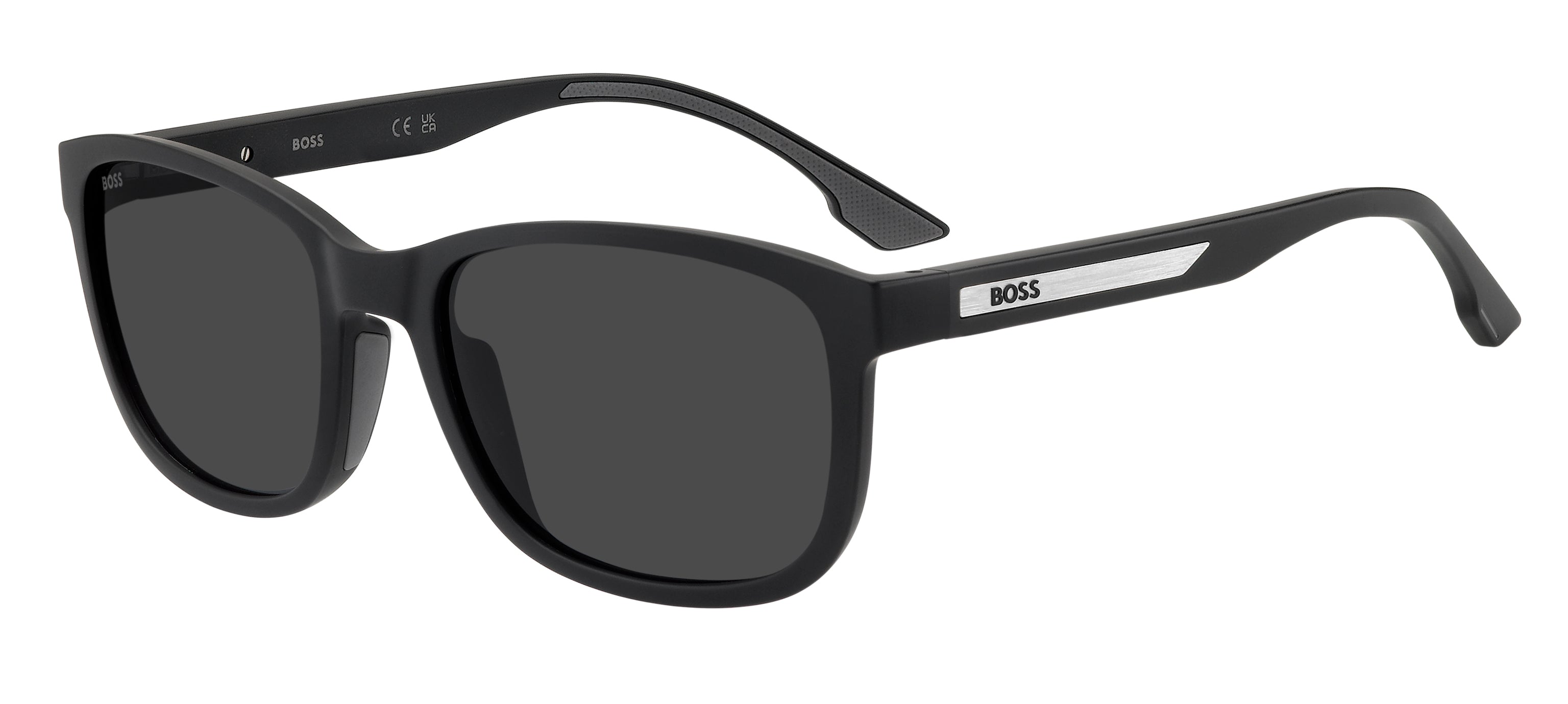 Hugo Boss Uomo Hugo Boss BOSS 1905/G/S 807/IR Occhiali da sole Eco-poliammide Nero Grigio Squadrata Normale