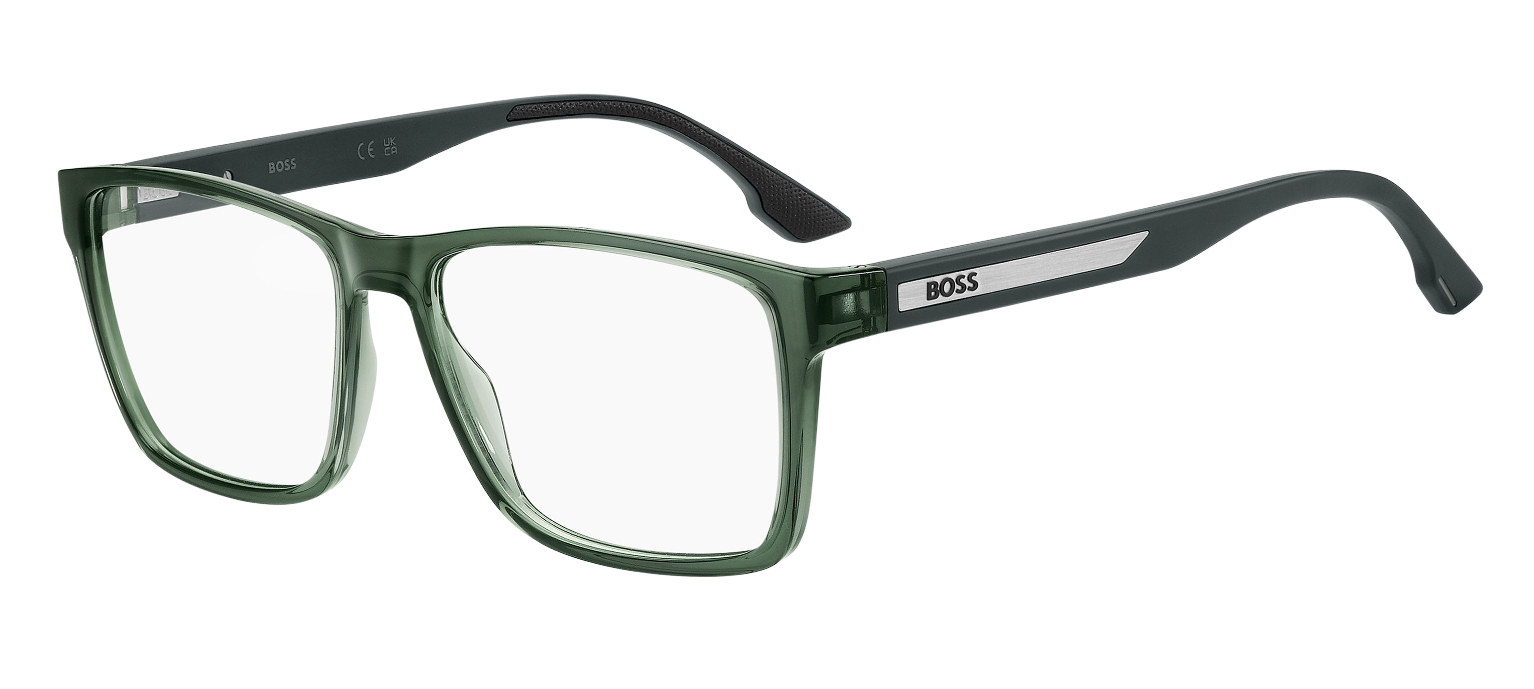 Hugo Boss Uomo Hugo Boss BOSS 1909 1ED Montature da vista Eco-poliammide Verde Squadrata Normale