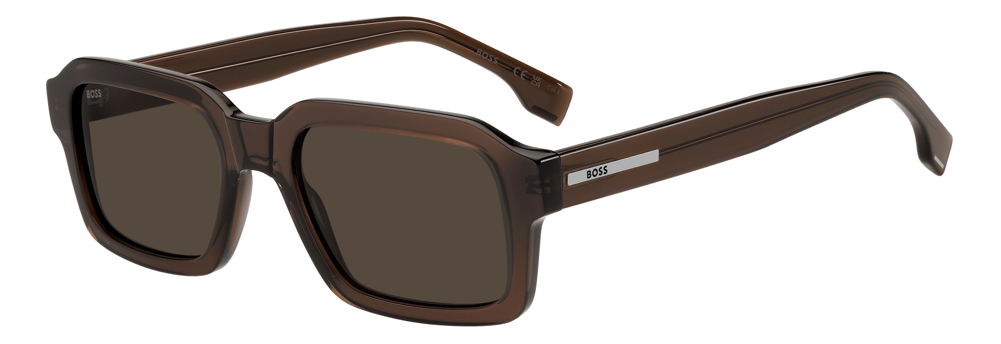 Hugo Boss Uomo Hugo Boss BOSS 1984/S 09Q/IR Occhiali da sole Acetato Marrone Grigio Squadrata Normale