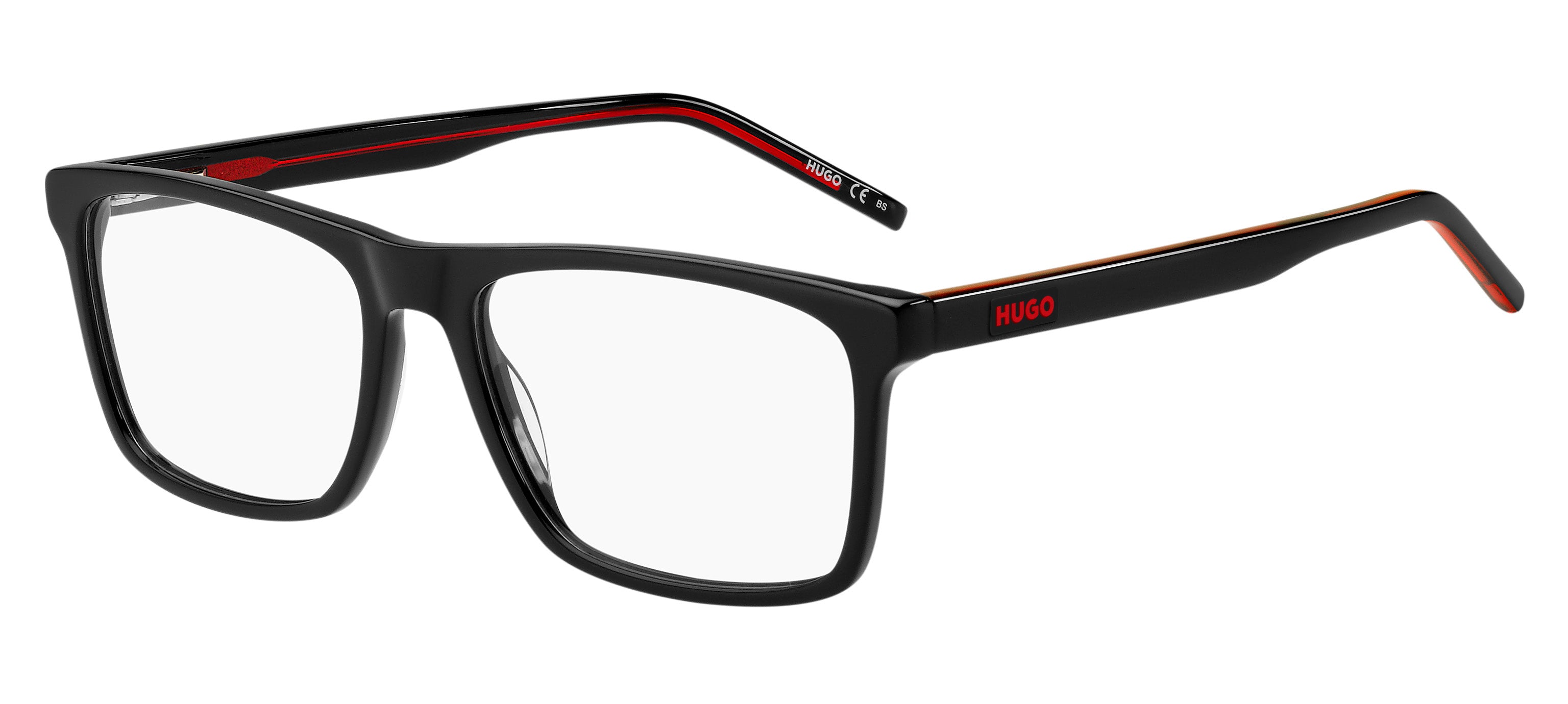 Hugo Boss Uomo Hugo Boss HG 1198 807 Montature da vista Acetato Nero Squadrata