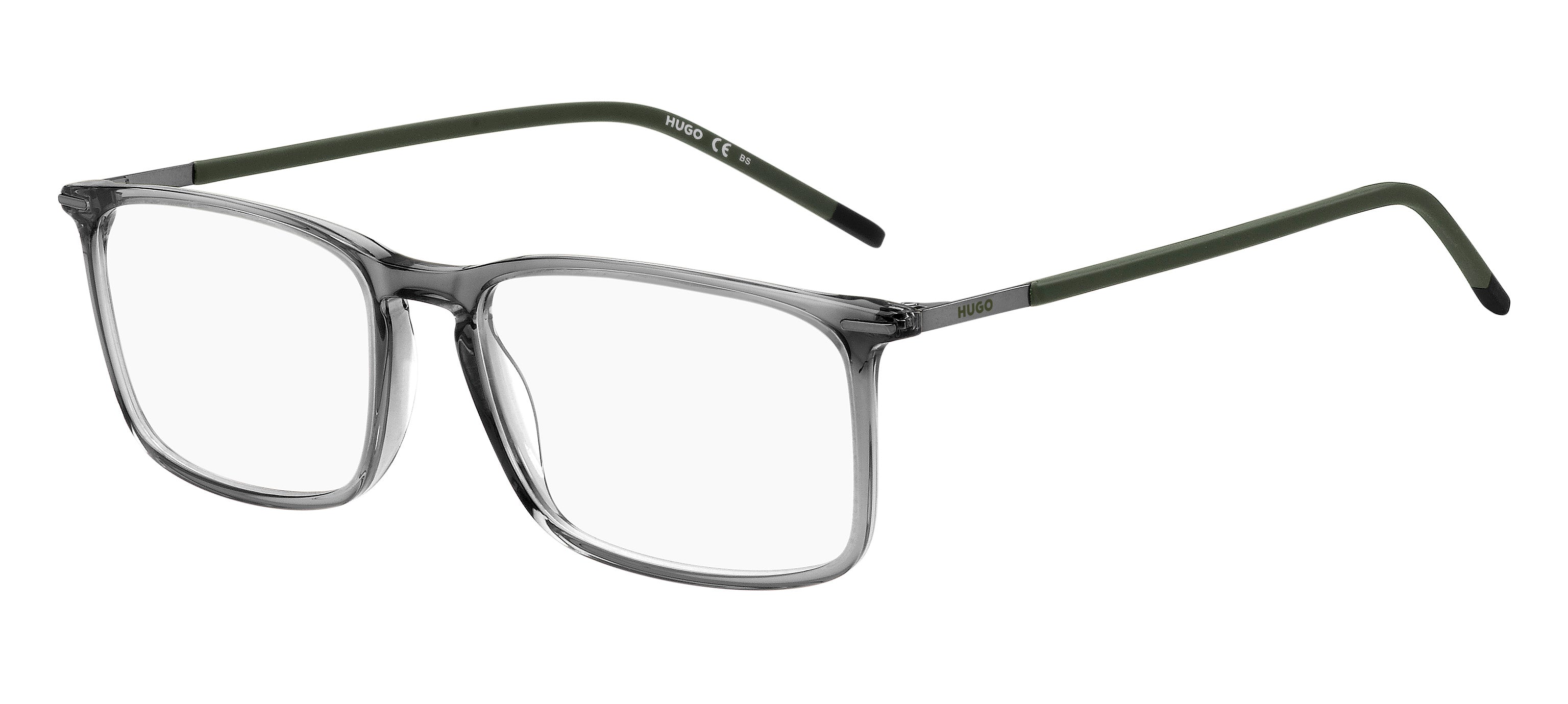 Hugo Boss Uomo Hugo Boss HG 1231 HWJ Montature da vista Acetato Grigio scuro Squadrata Hugo Boss Uomo Hugo Boss HG 1231 HWJ Montature da vista Acetato Grigio scuro Squadrata