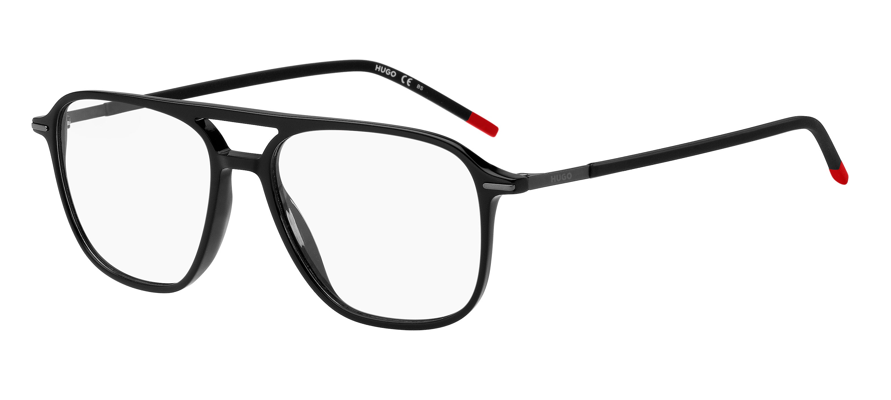 Hugo Boss Uomo Hugo Boss HG 1232 807 Montature da vista Acetato Nero Squadrata