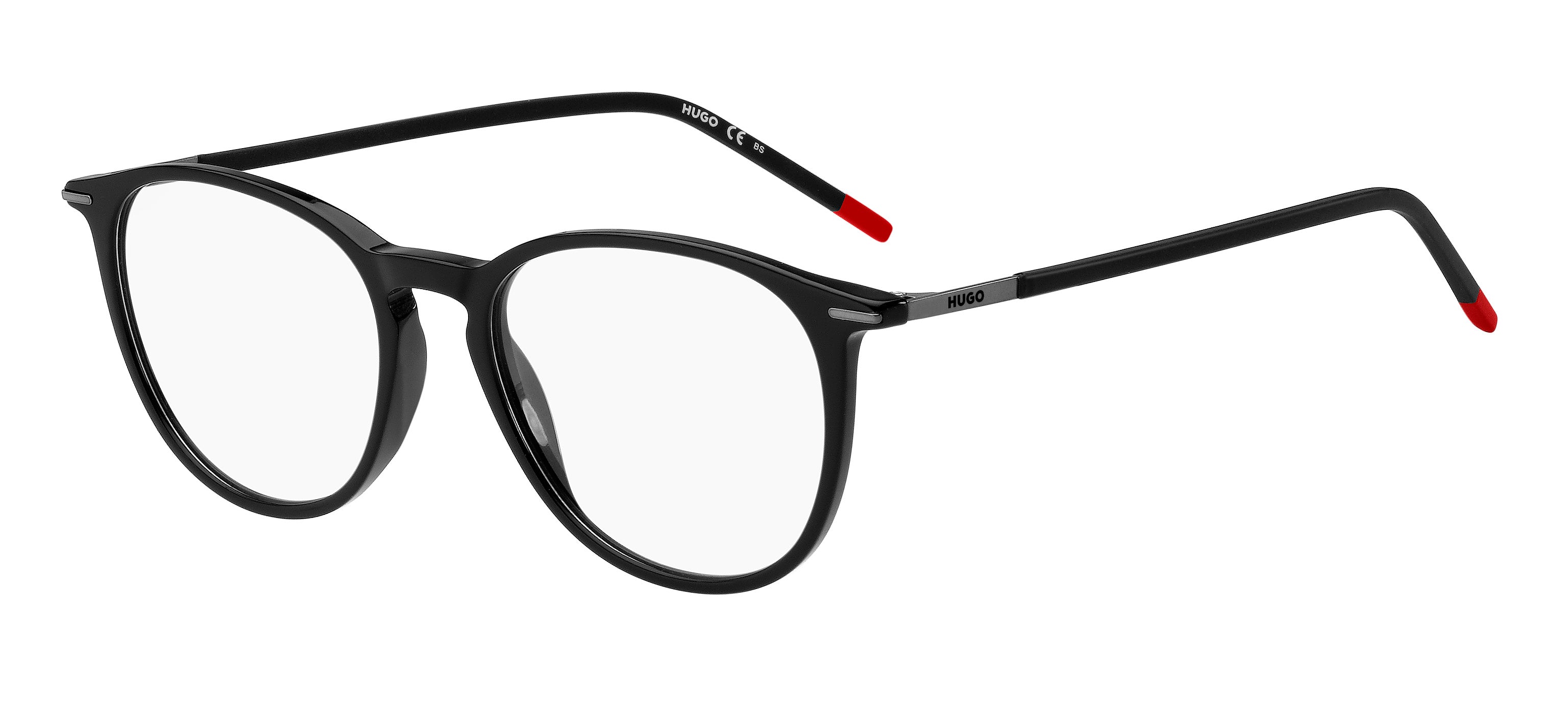 Hugo Boss Uomo Hugo Boss HG 1233 807 Montature da vista Acetato Nero Rotonda Hugo Boss Uomo Hugo Boss HG 1233 807 Montature da vista Acetato Nero Rotonda